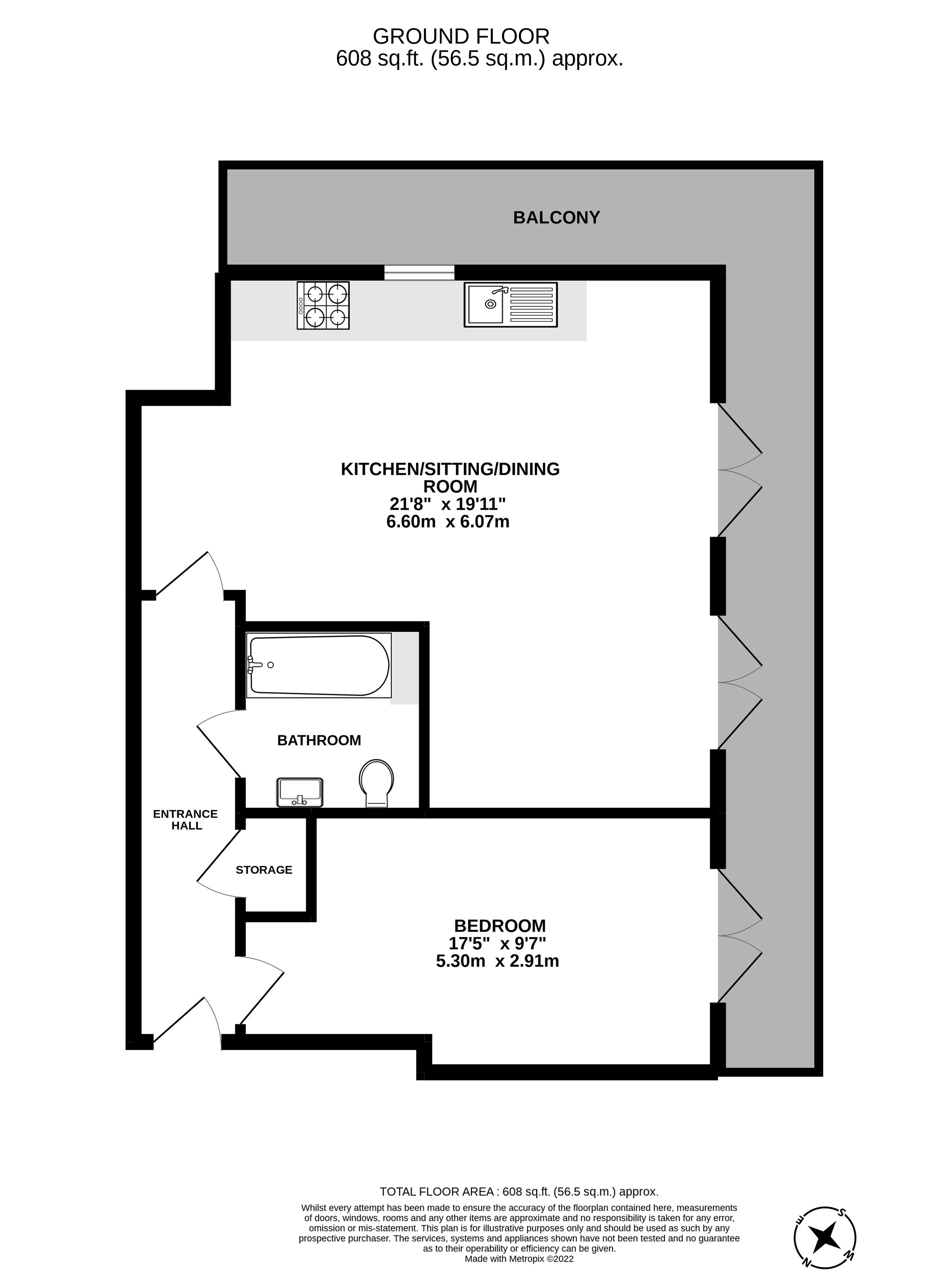 Ziggurat House, Grosvenor Road, St Albans AL1, 1 bedroom flat for sale