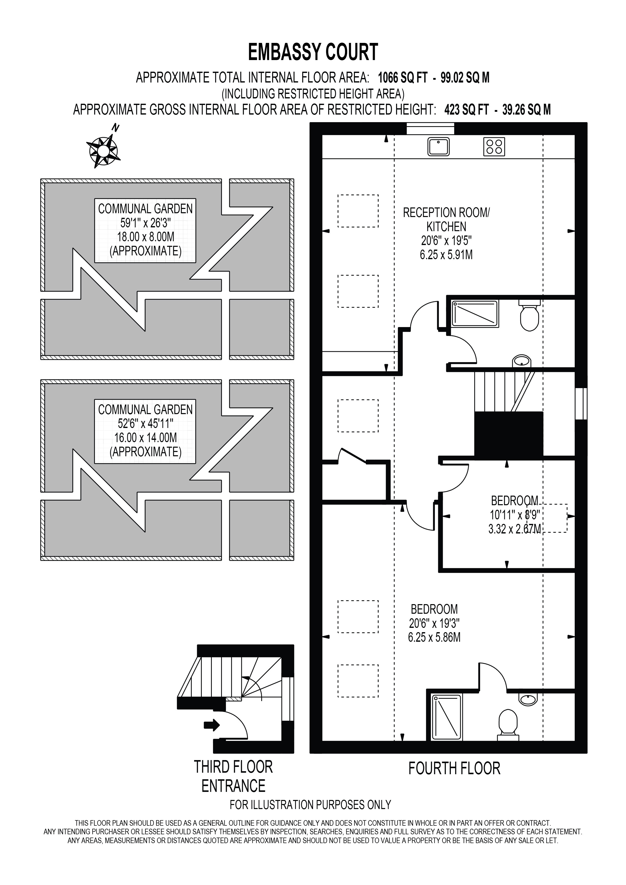 12 Embassy Court,, Avenue Road, London floorplan