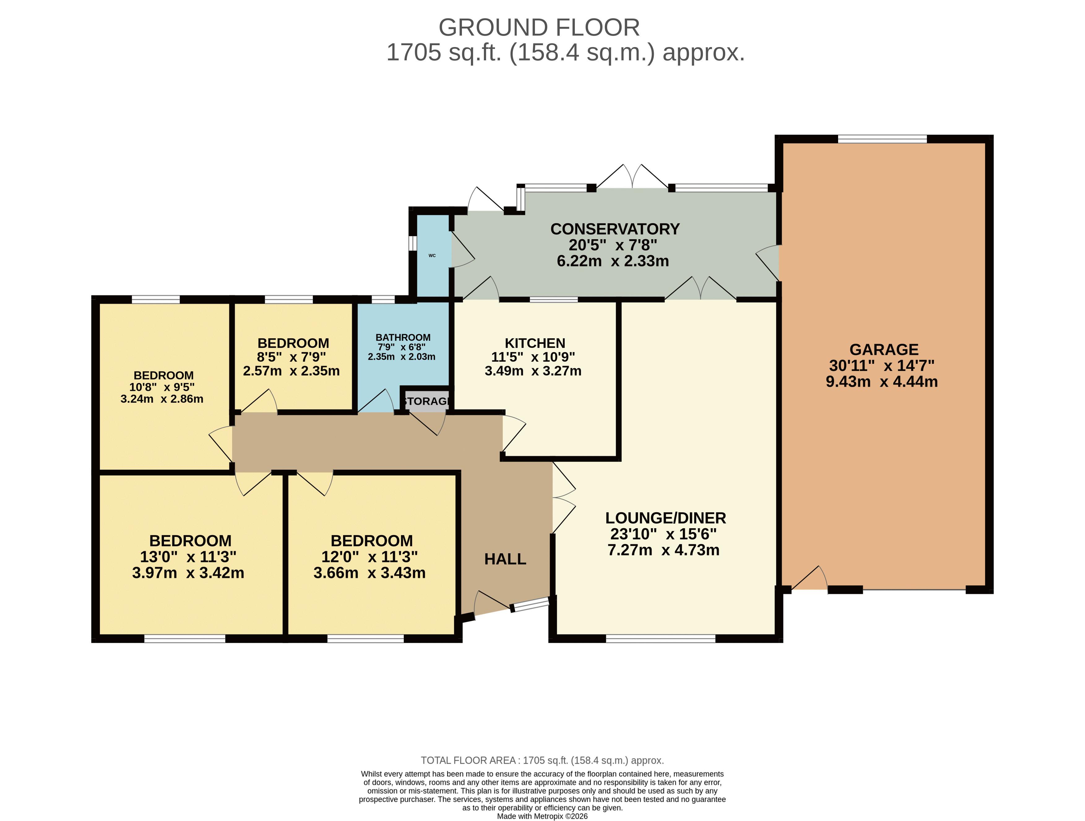 5, Hoecroft, Nazeing floorplan