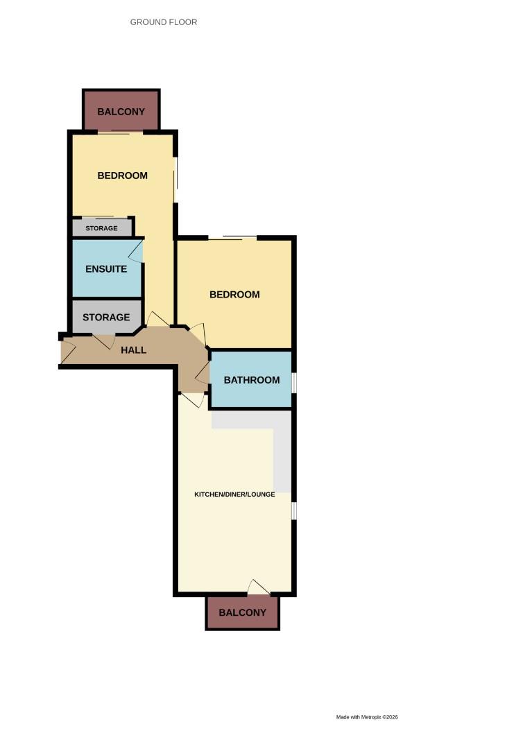 Flat 9, Matcham Place, 7 -9 Pembury Road, Westcliff-On-Sea floorplan