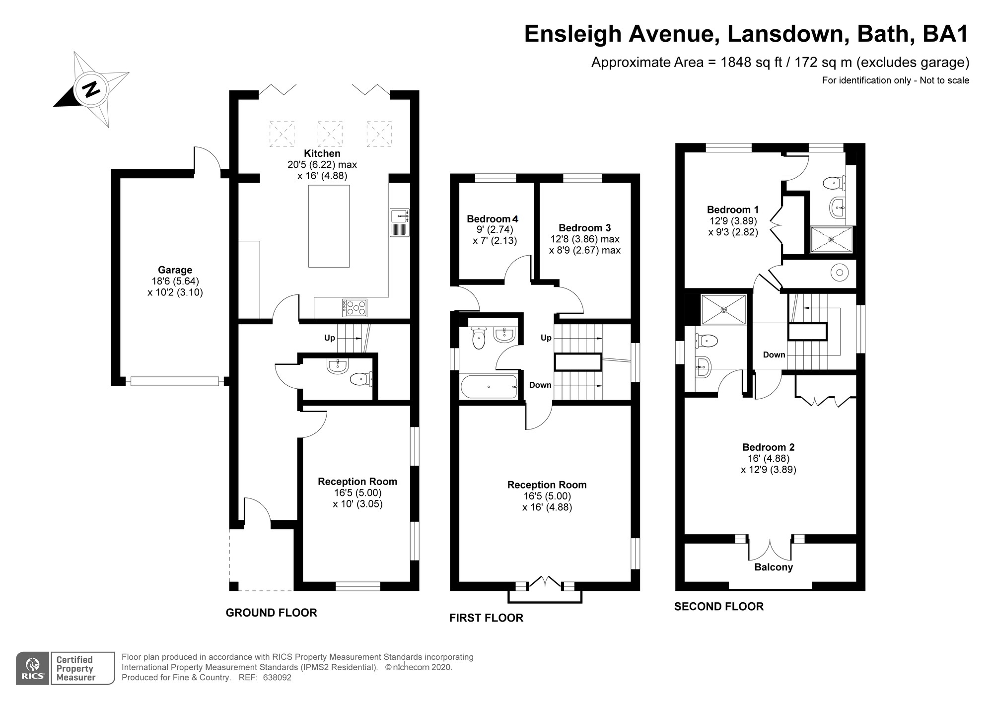 Ensleigh Avenue, Lansdown, Bath, Somerset BA1, 4 bedroom linkdetached