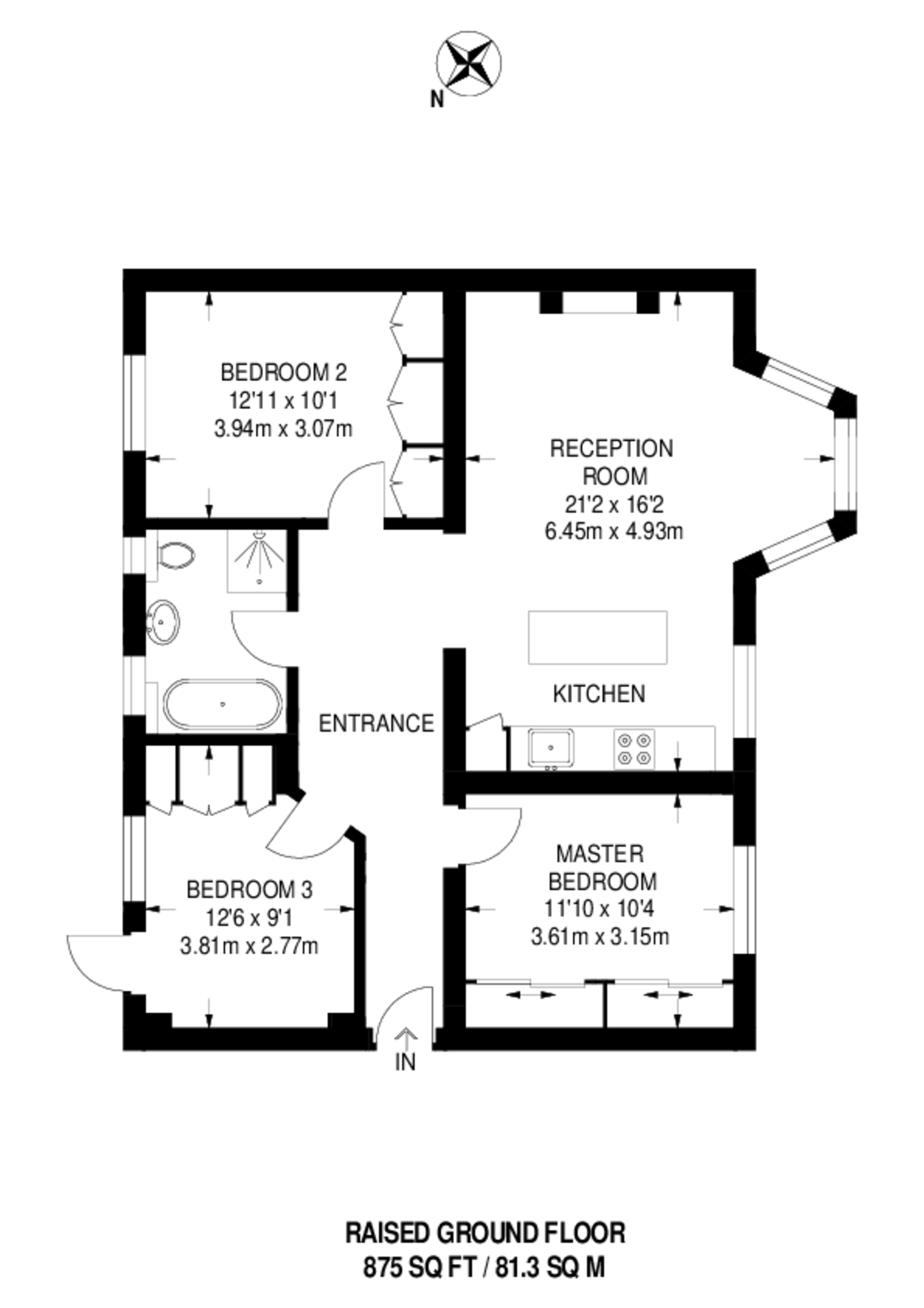 Hendon Way, Child's Hill floorplan