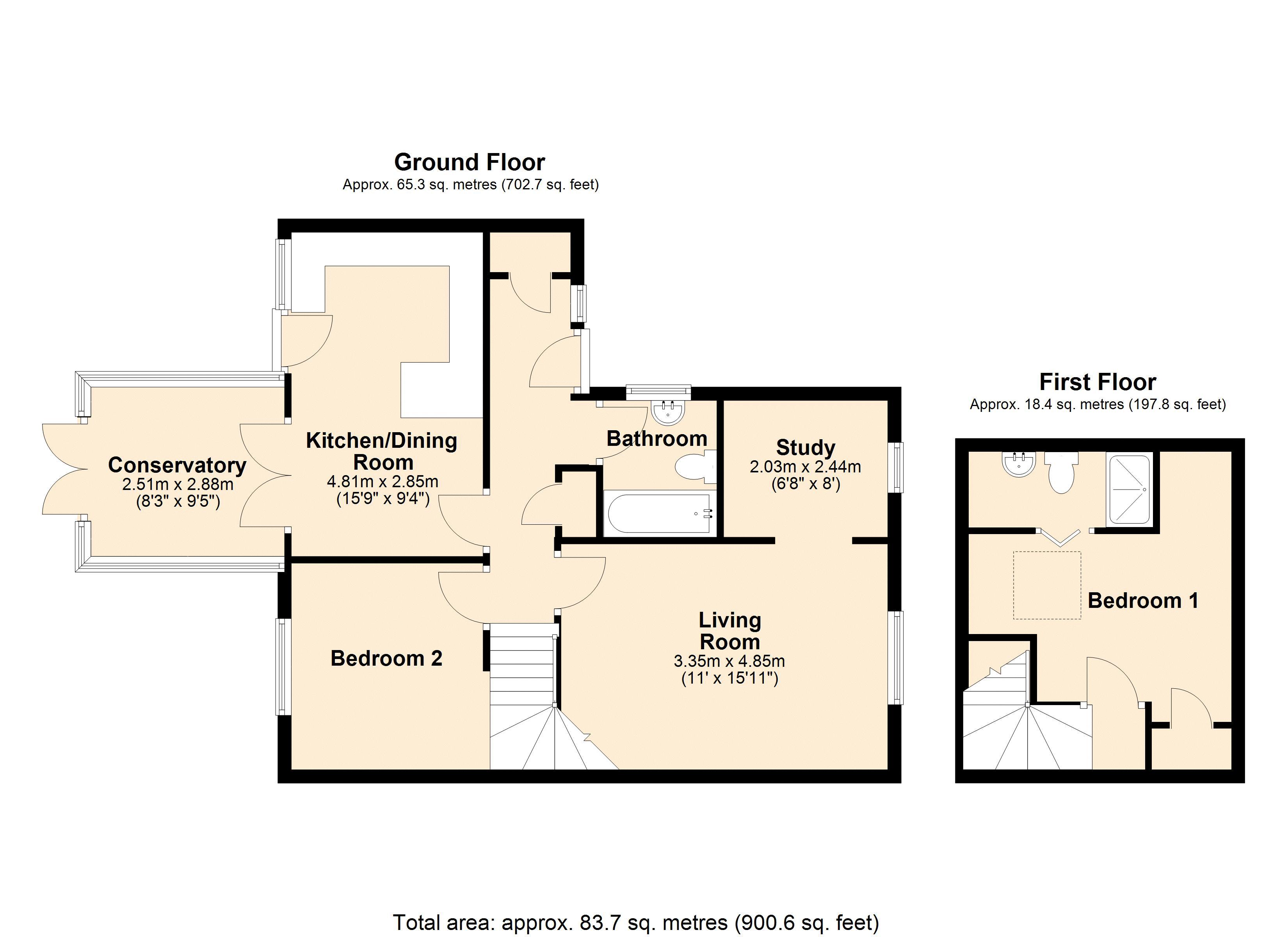 13, Manor Way, Peterborough floorplan