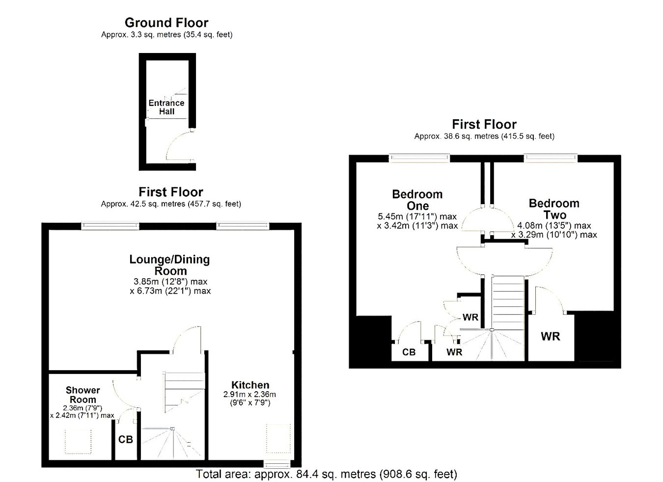 1, Potters Court, Barton Street, Tewkesbury floorplan