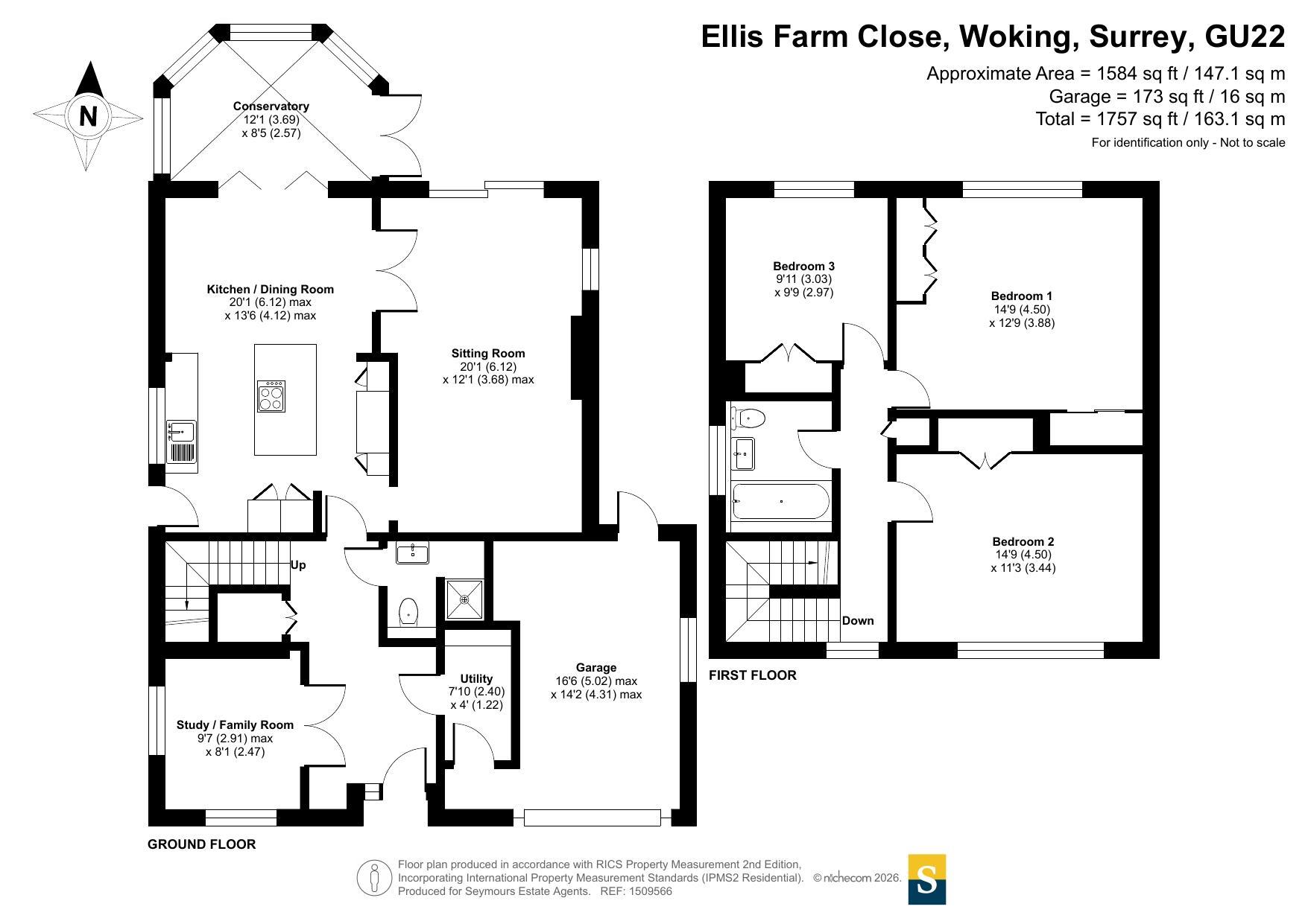 2, Ellis Farm Close, Surrey floorplan