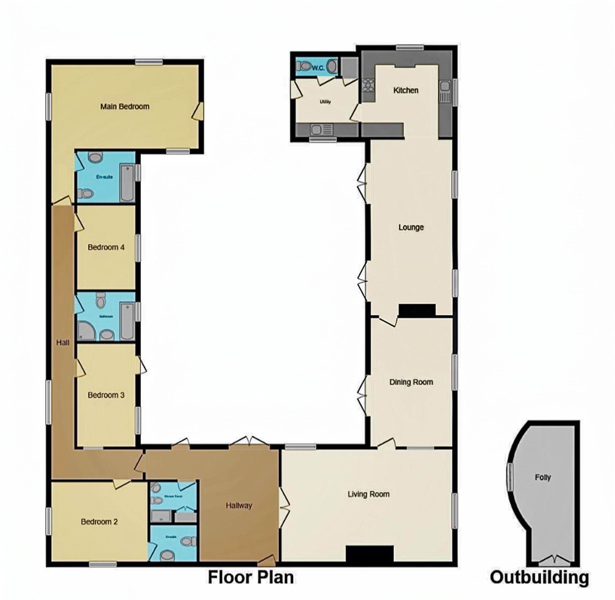 Cwrt Cerryg, Newport floorplan