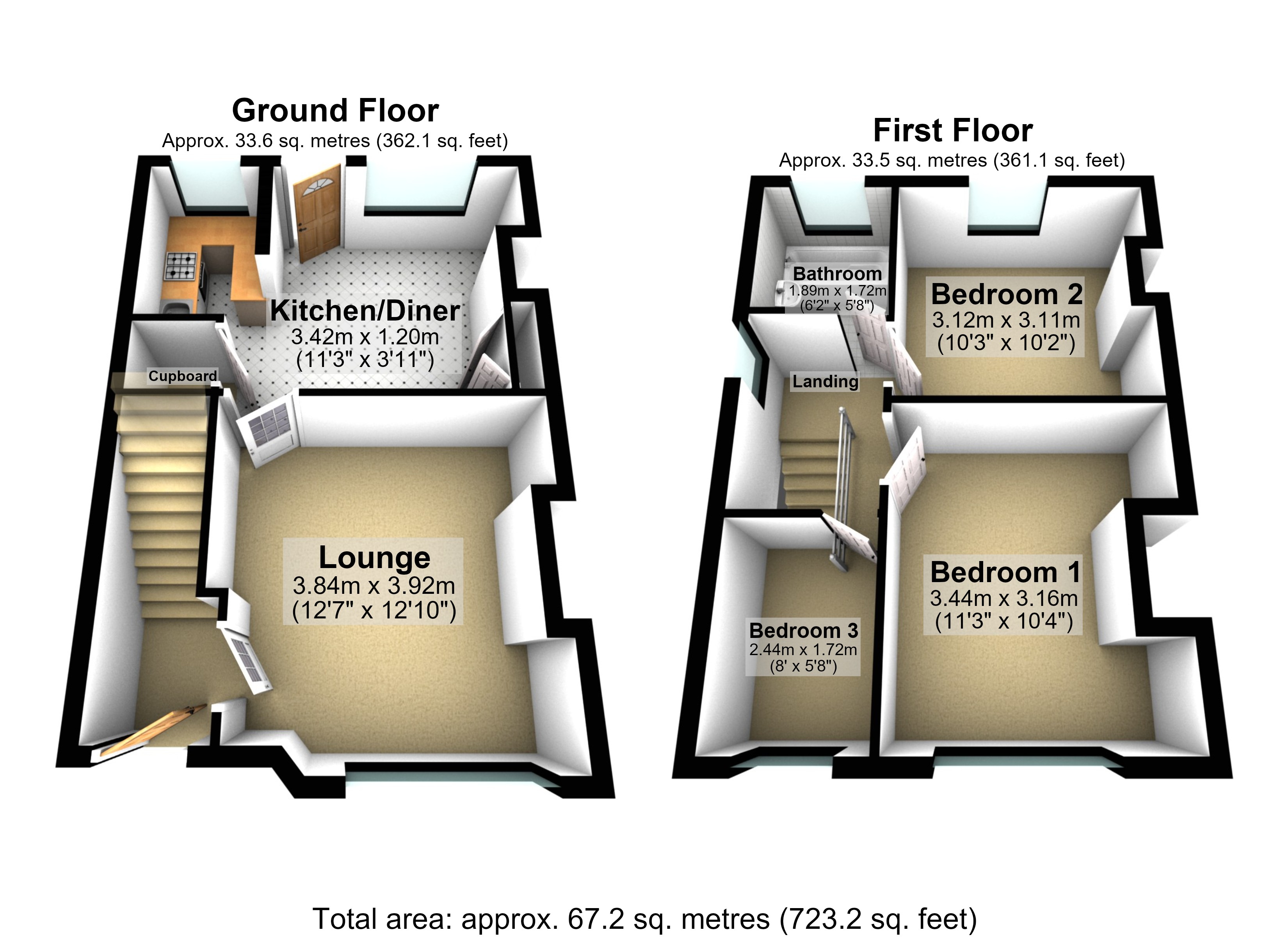 19, School Lane, Chilwell floorplan