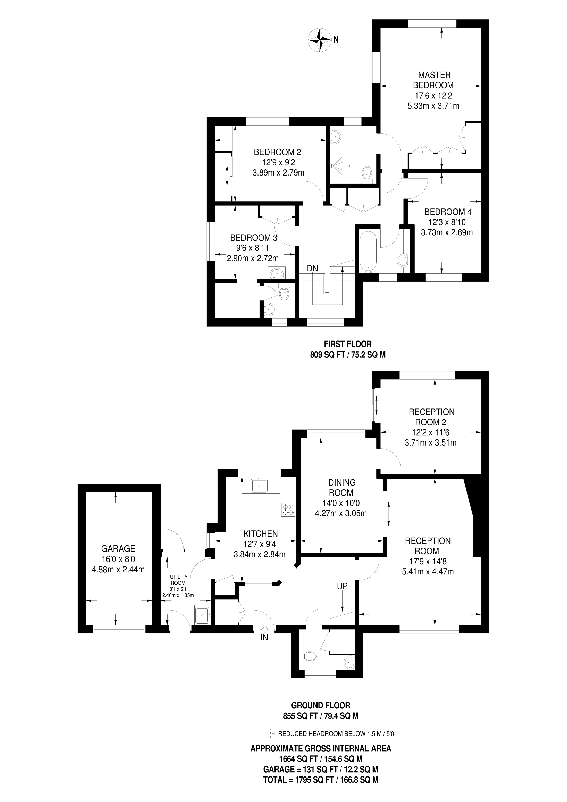 4 Bedrooms Detached house for sale in Rectory Close, Merrow GU4