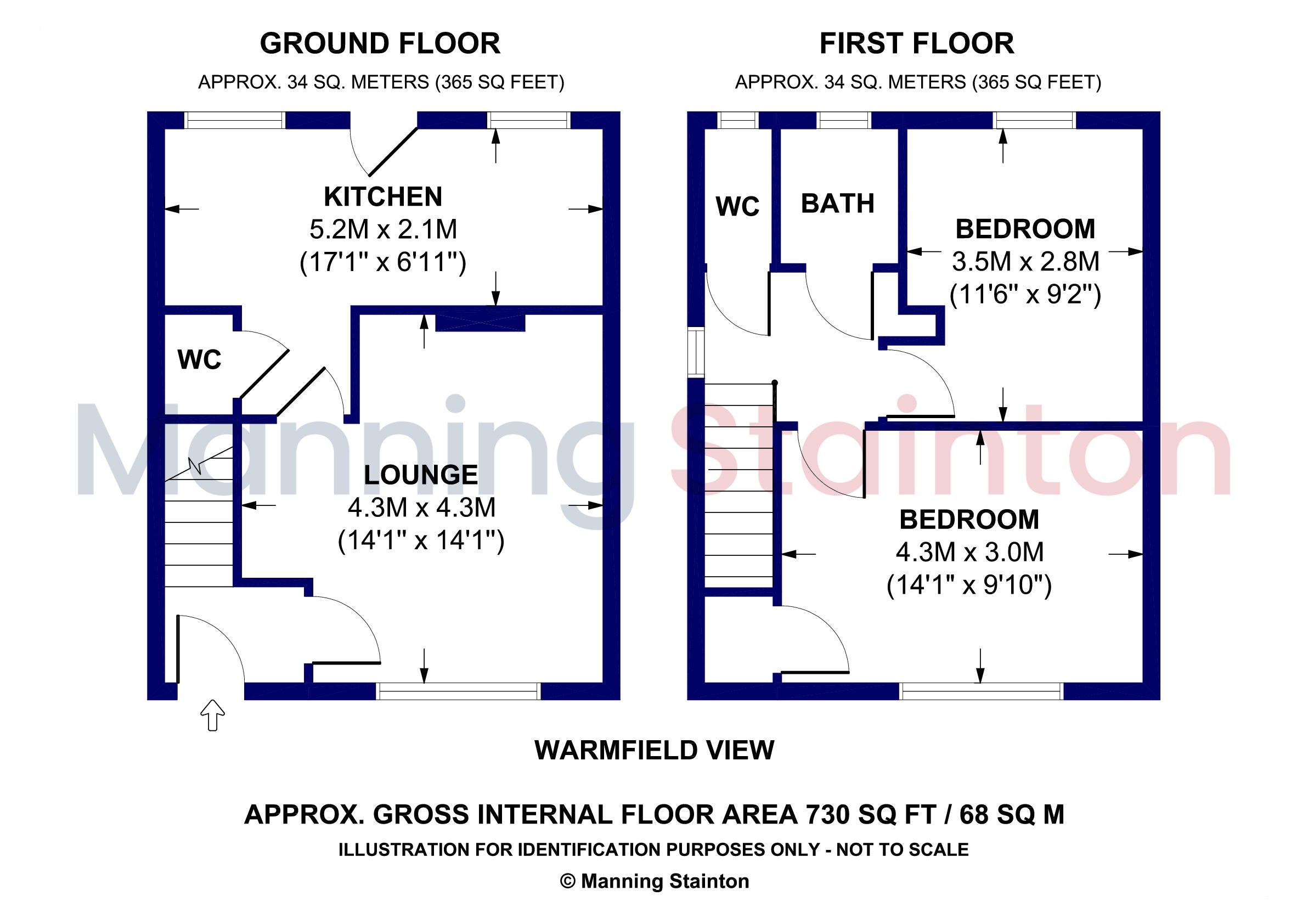 52, Warmfield View, West Yorkshire floorplan