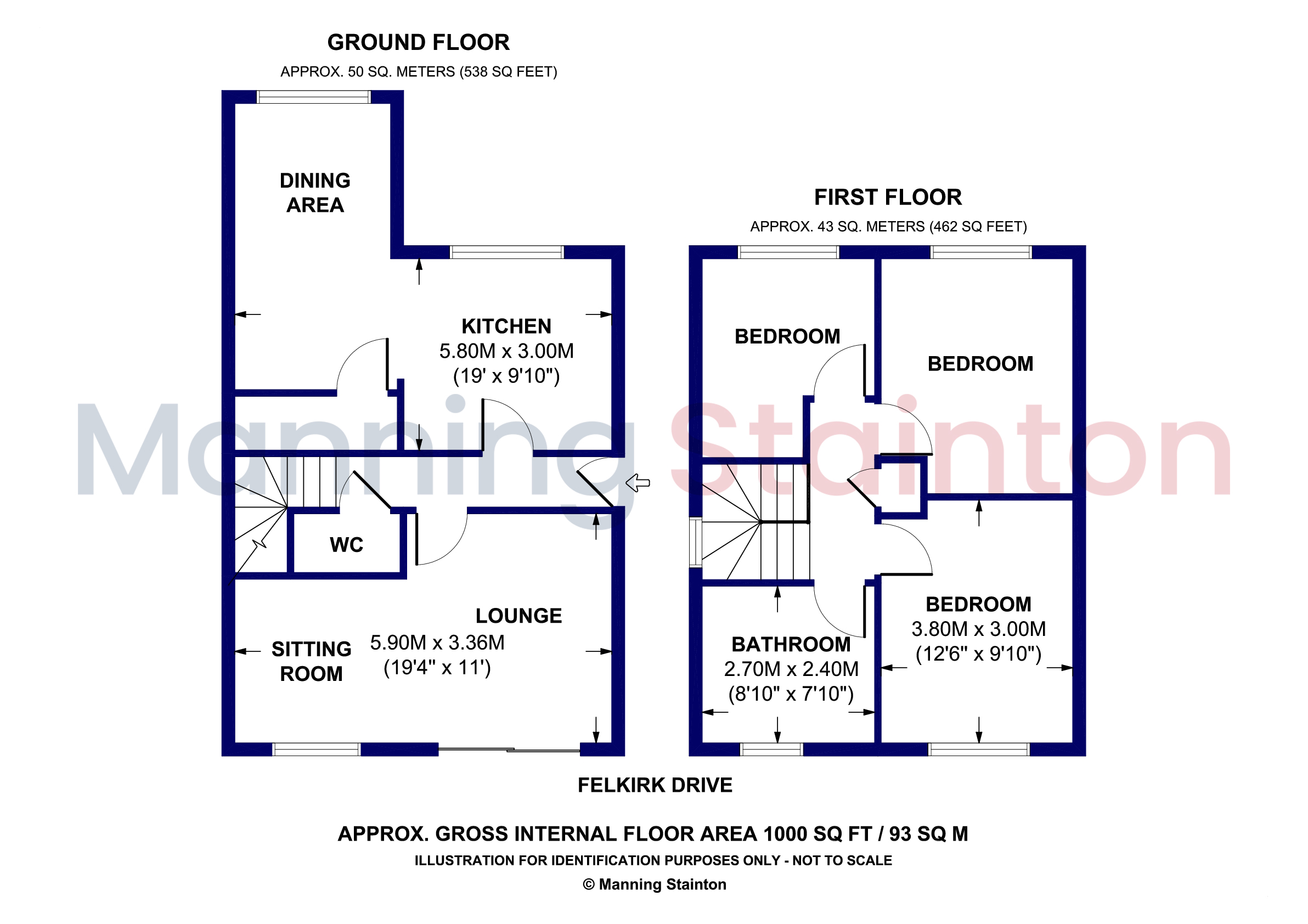 8, Felkirk Drive, Wakefield floorplan