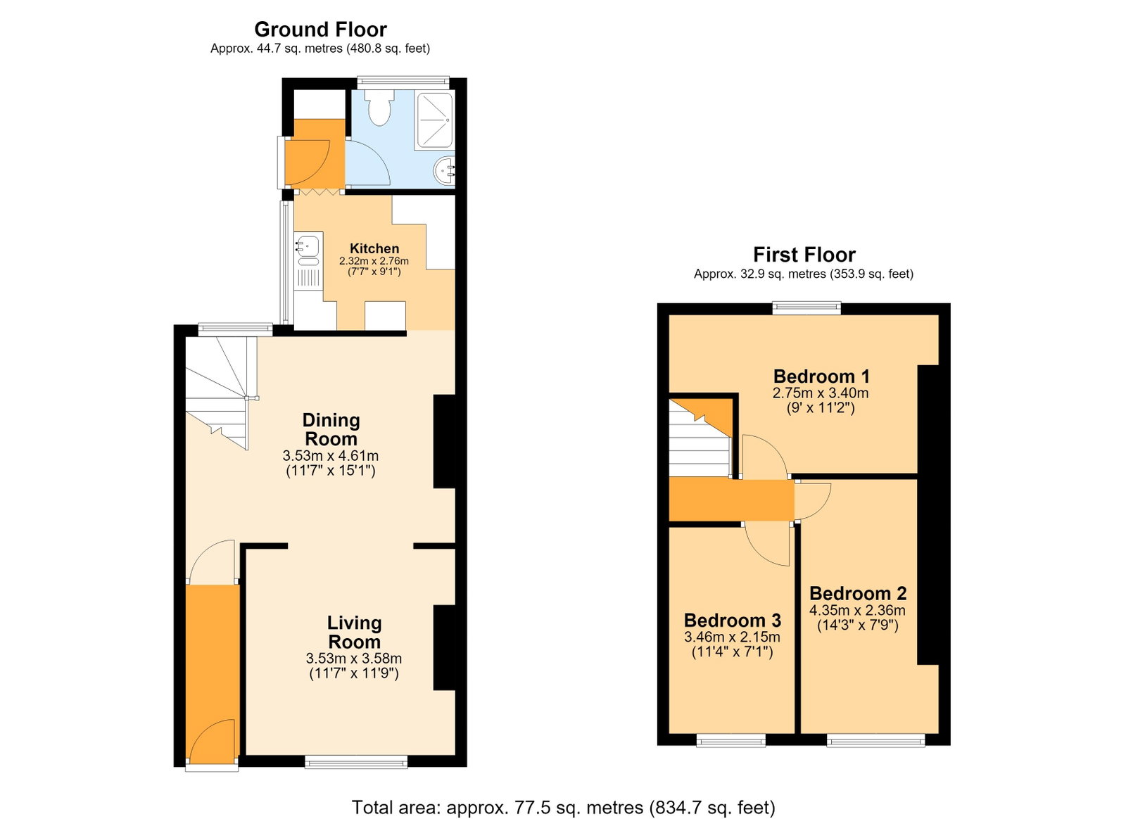 7, Feeder Row, Newport floorplan