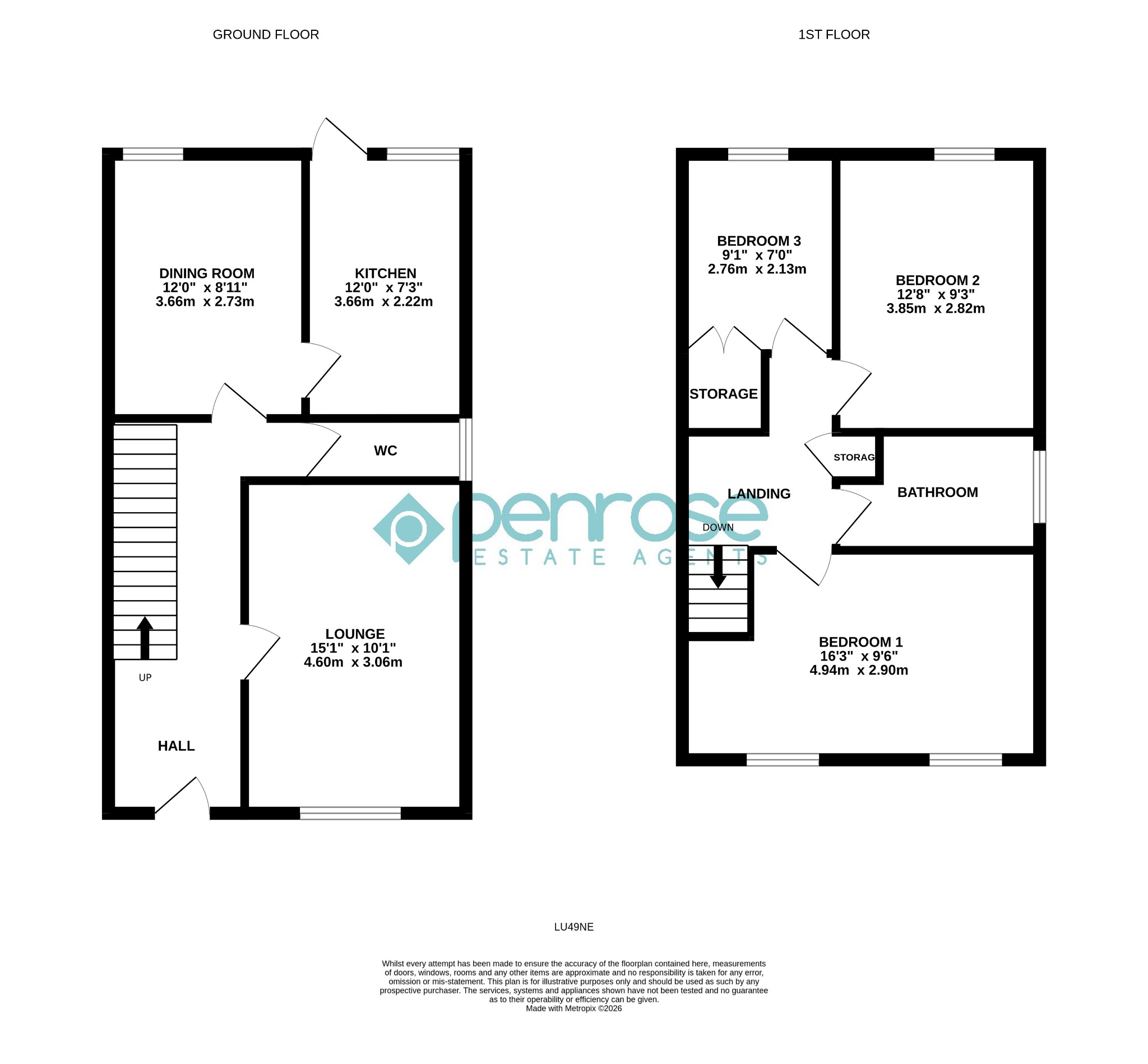 11, Strangers Way, Luton floorplan
