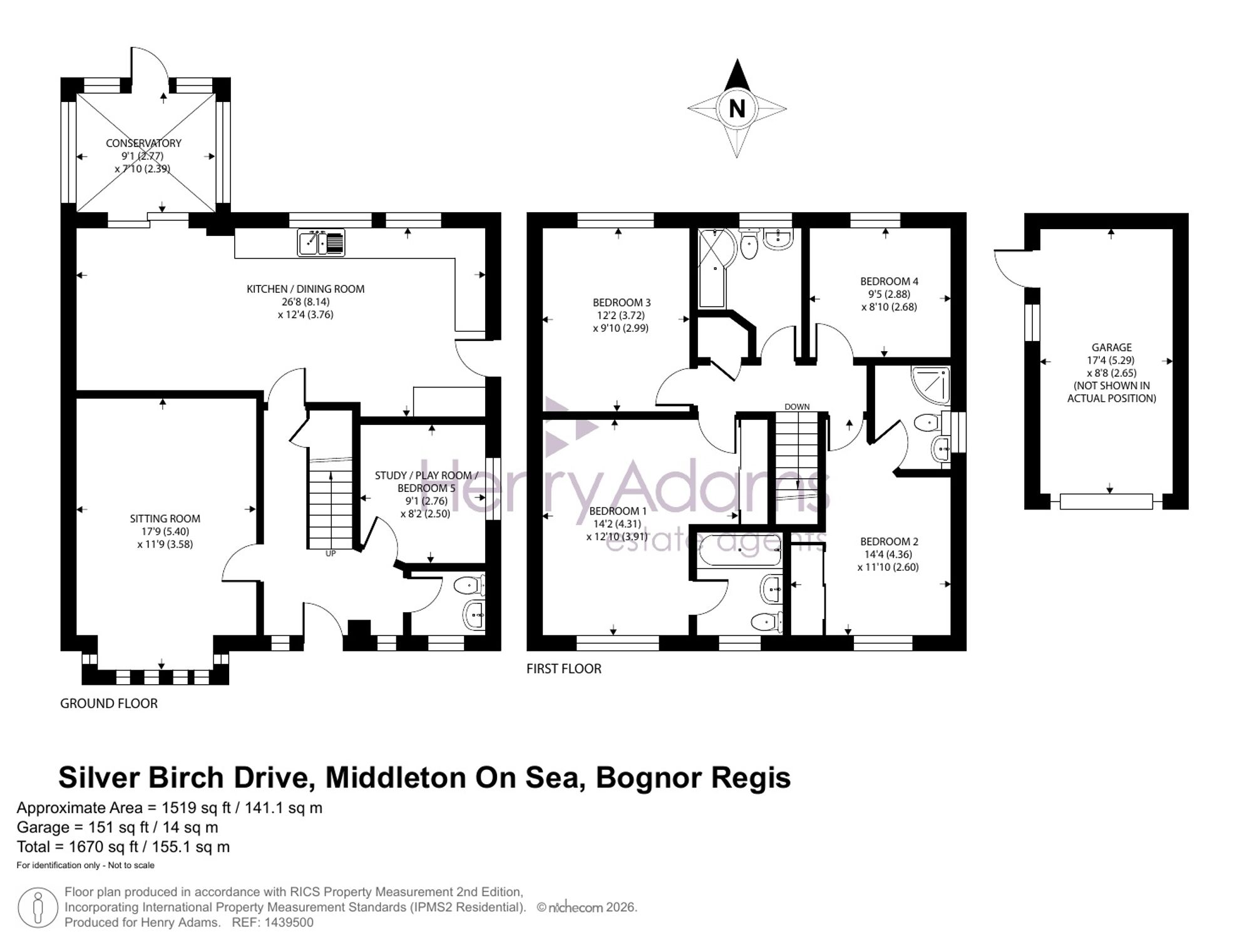 12 Silver Birch Drive, Bognor Regis floorplan