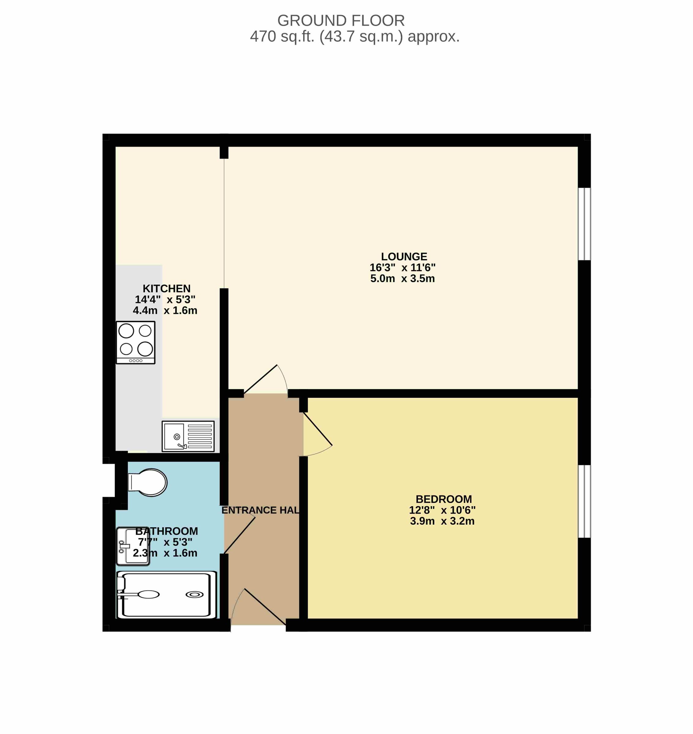Flat 3, Belle Vue Court, Easton, Bristol floorplan