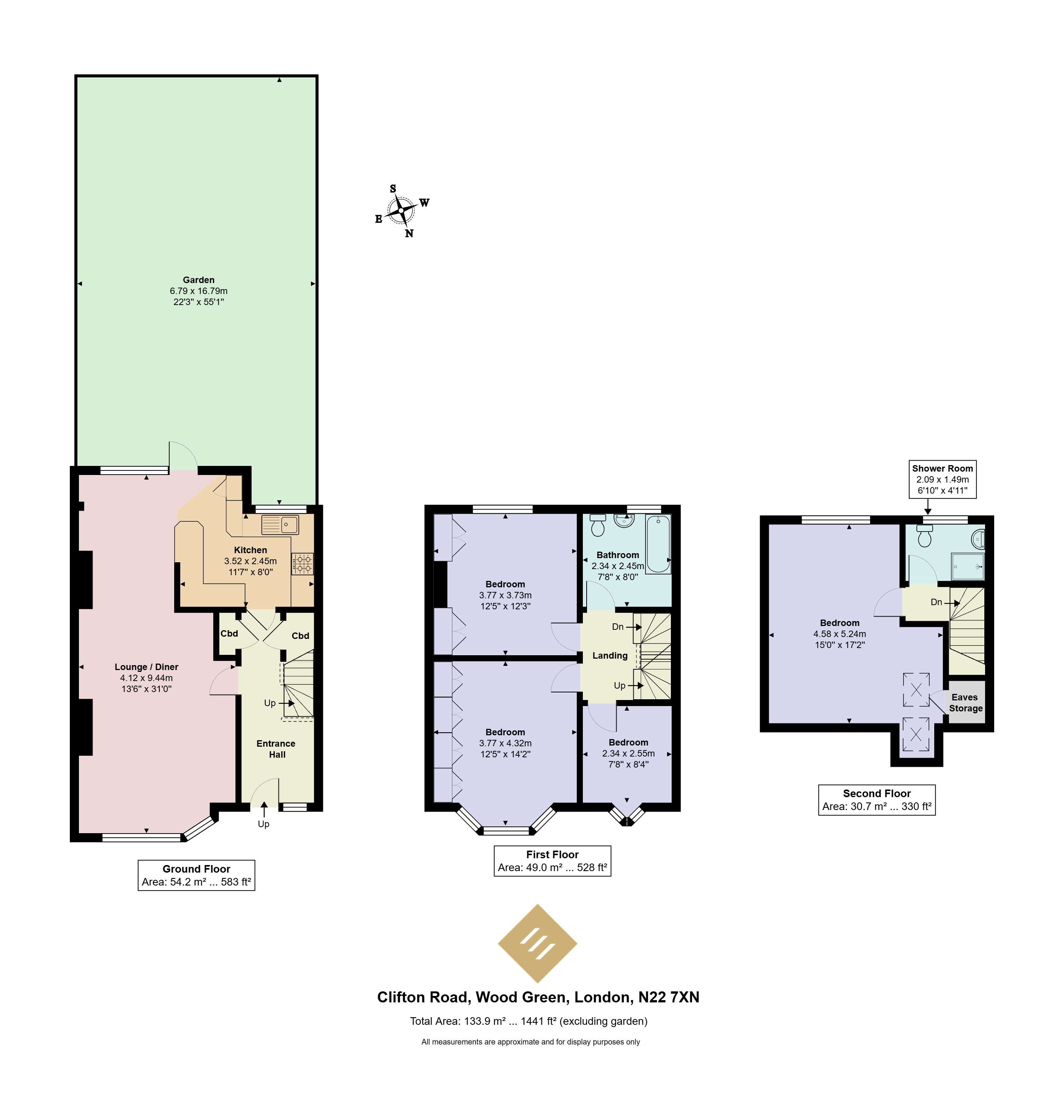 28, Clifton Road, London floorplan