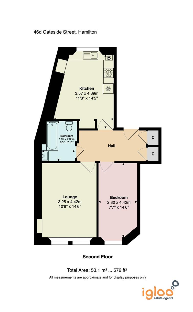 Gateside Street, Hamilton floorplan
