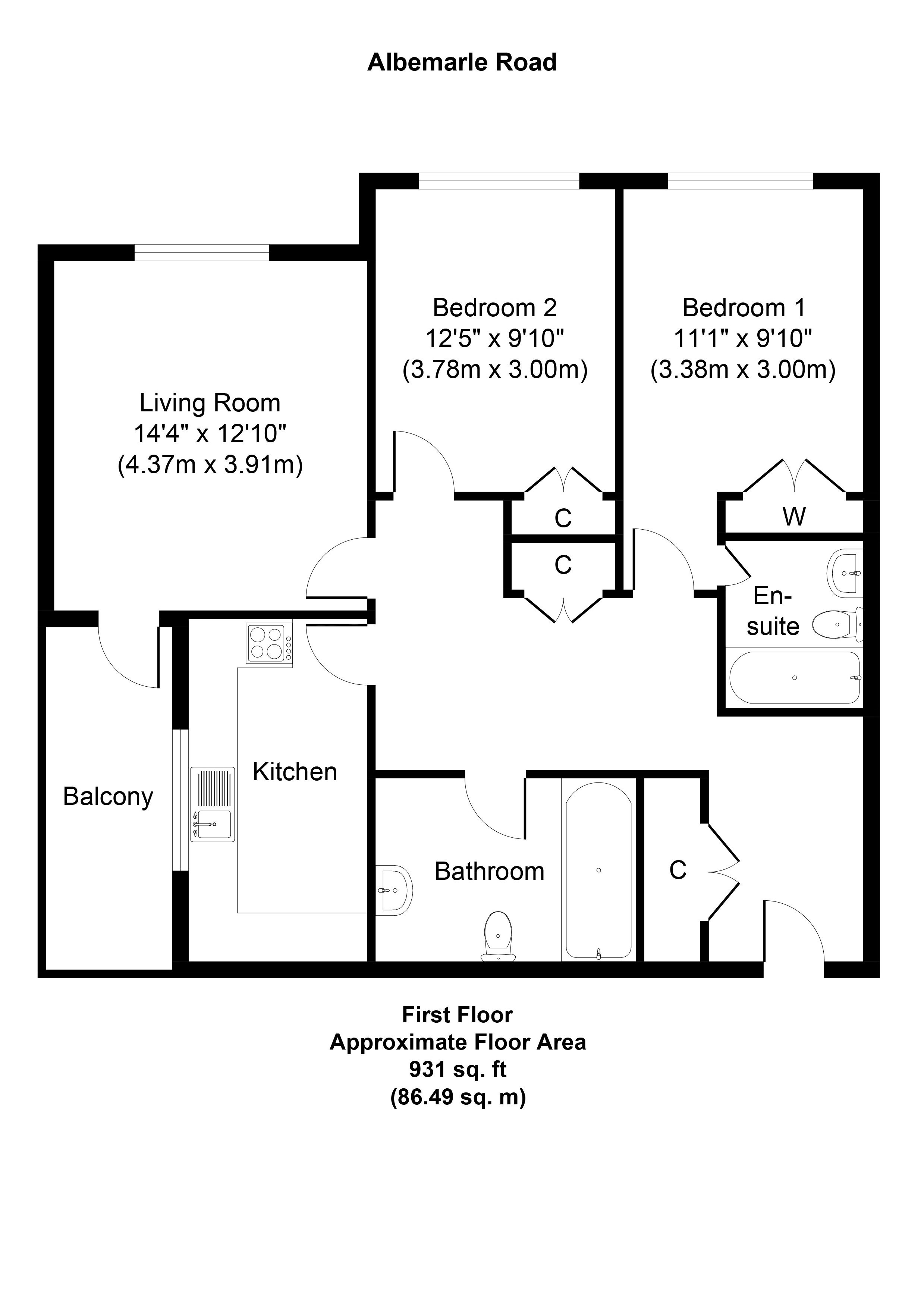 2 Bedrooms Flat to rent in Albemarle Road, Beckenham BR3