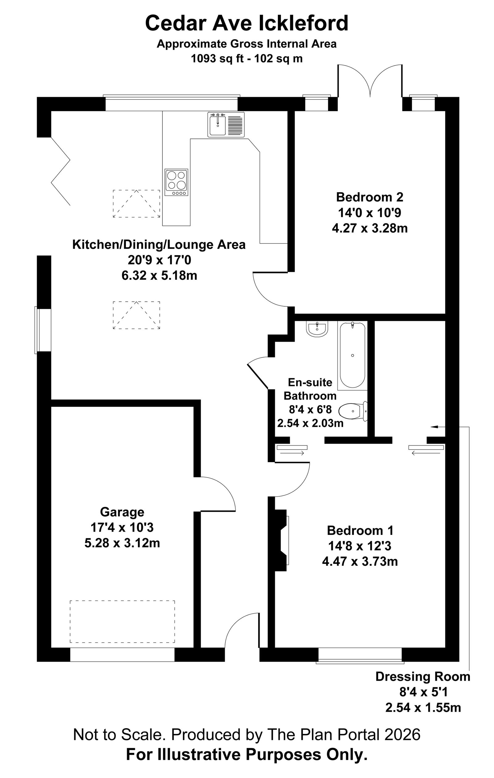 26, Cedar Avenue, Hitchin floorplan