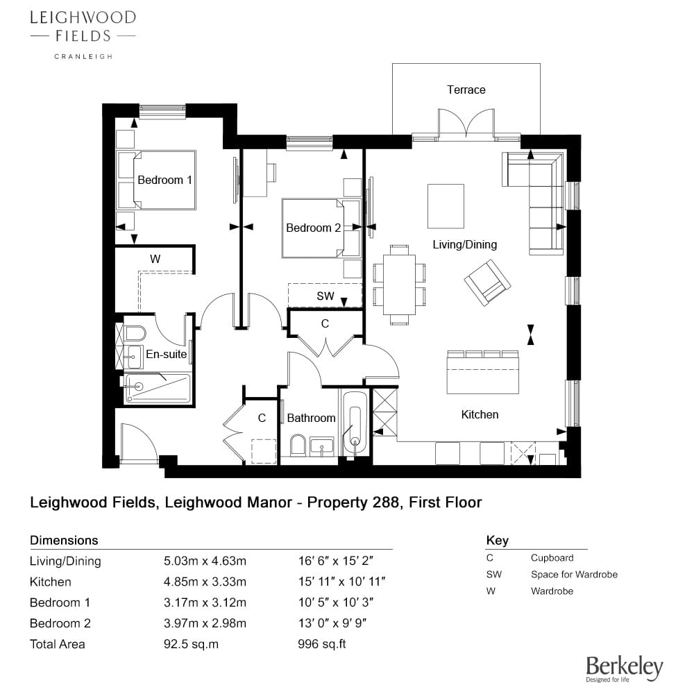 288, Cranleigh, Gu6 8Wq, Cranleigh floorplan