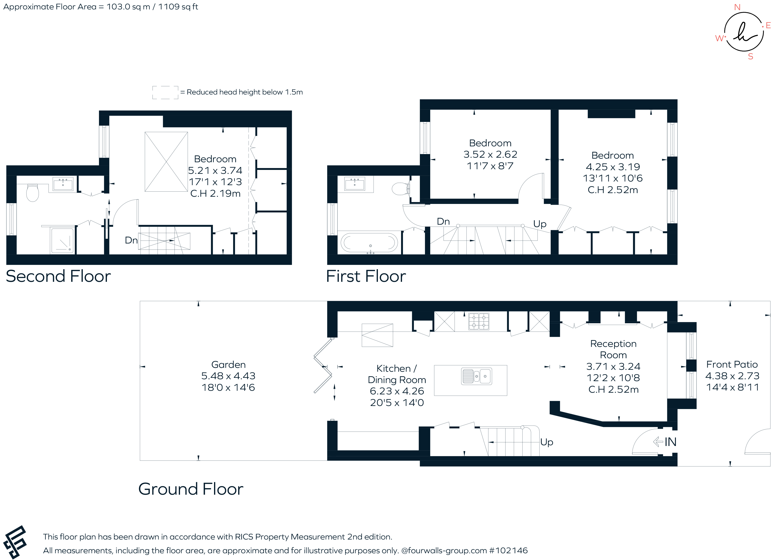 33, Priory Road, London floorplan