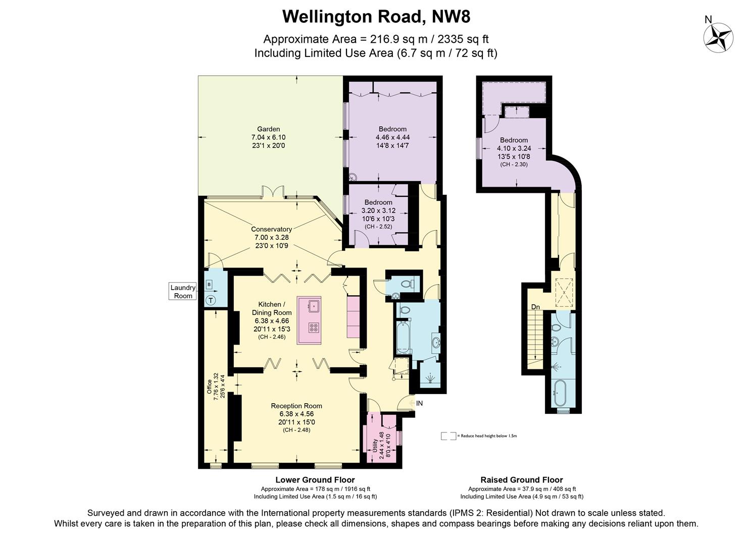 Ground and First Floor, 26, Wellington Road, London floorplan