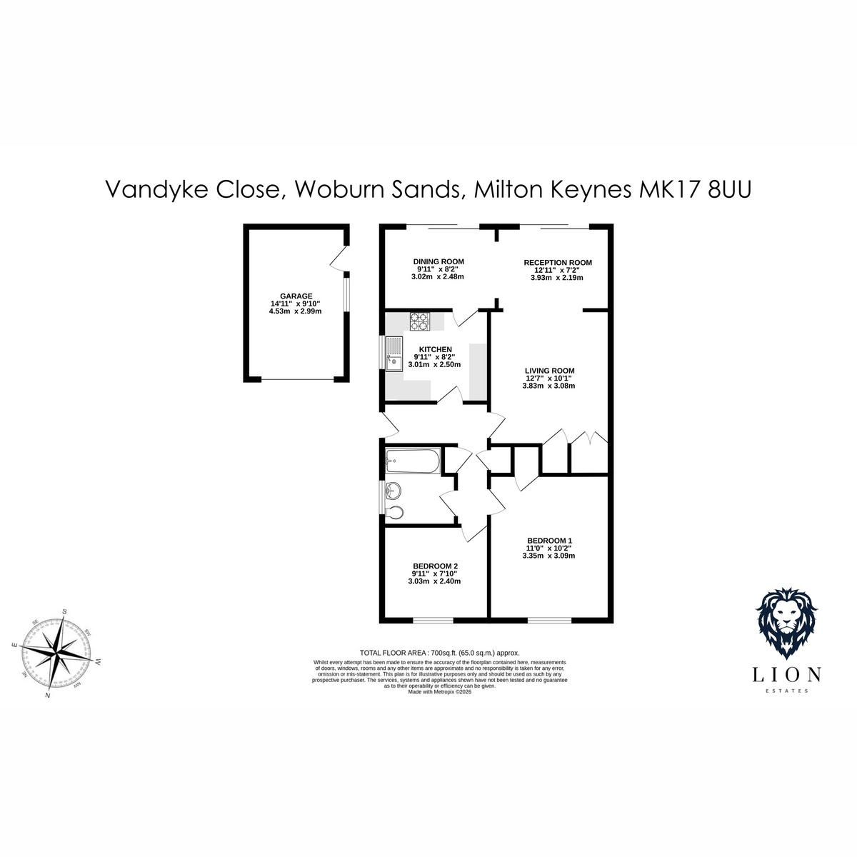 63, Vandyke Close, Milton Keynes floorplan