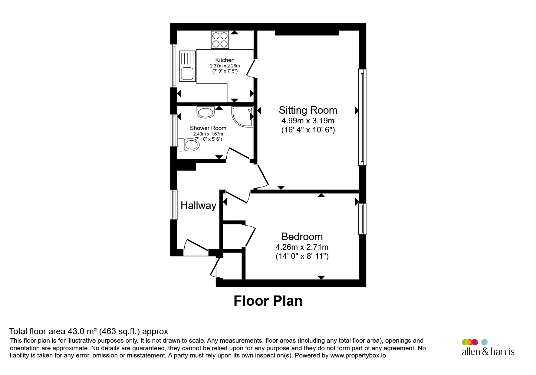7, Ochil Place, Crieff floorplan