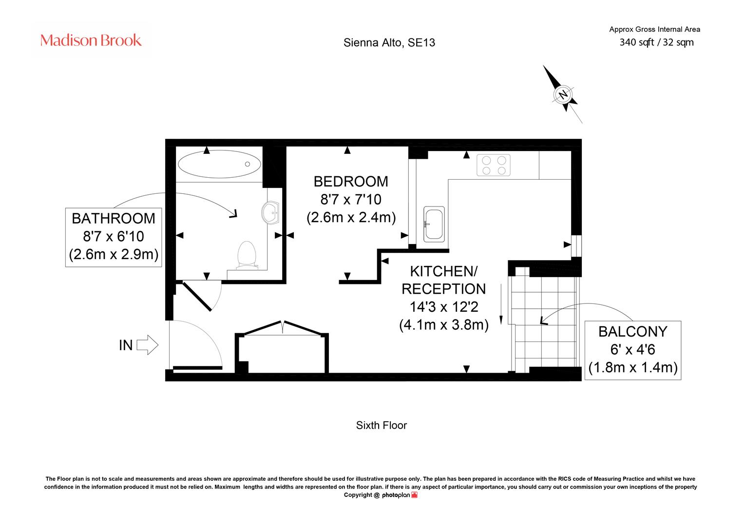 Flat 165, Sienna Alto, Lewisham floorplan