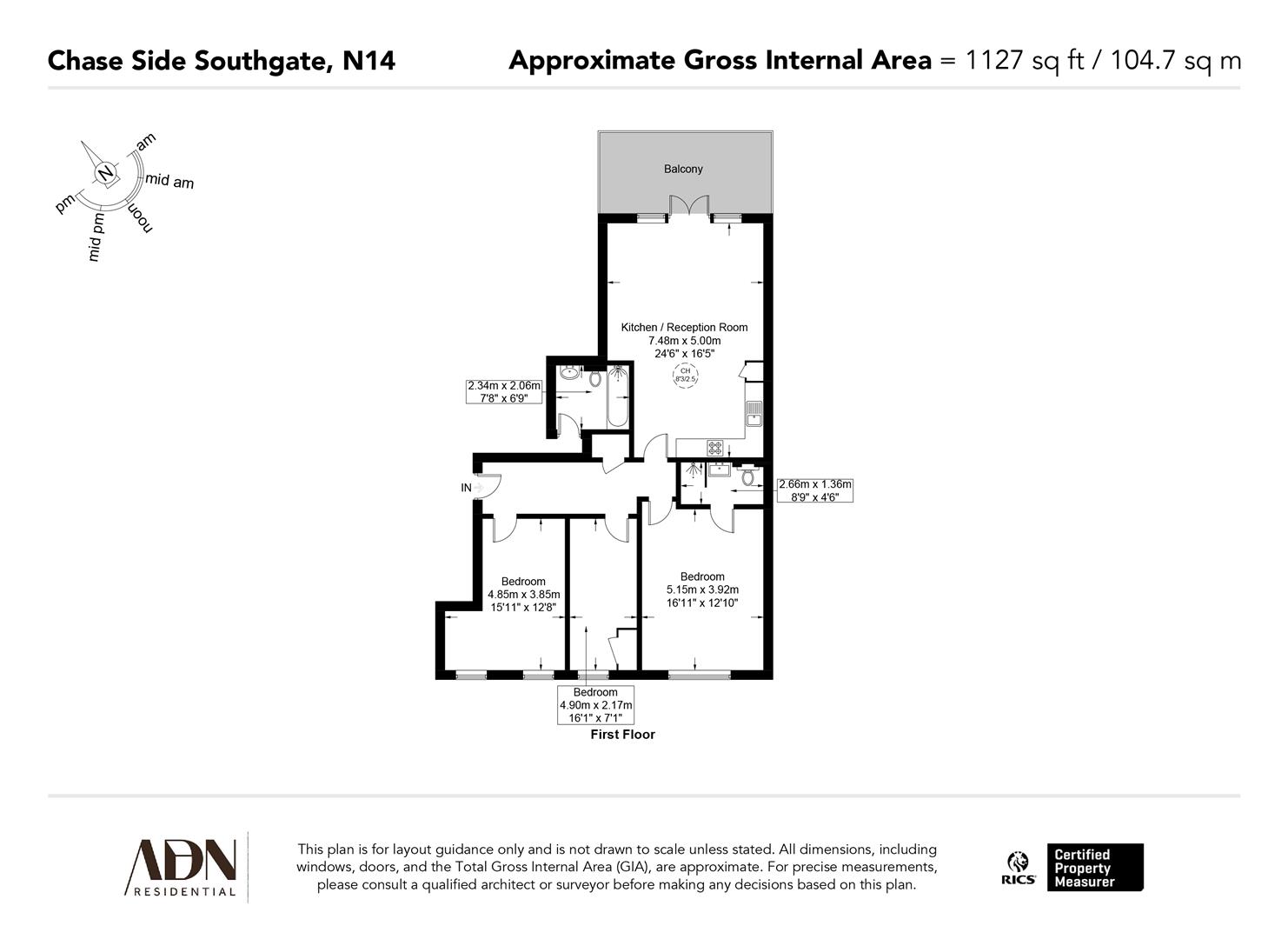 Chase Side, Southgate floorplan