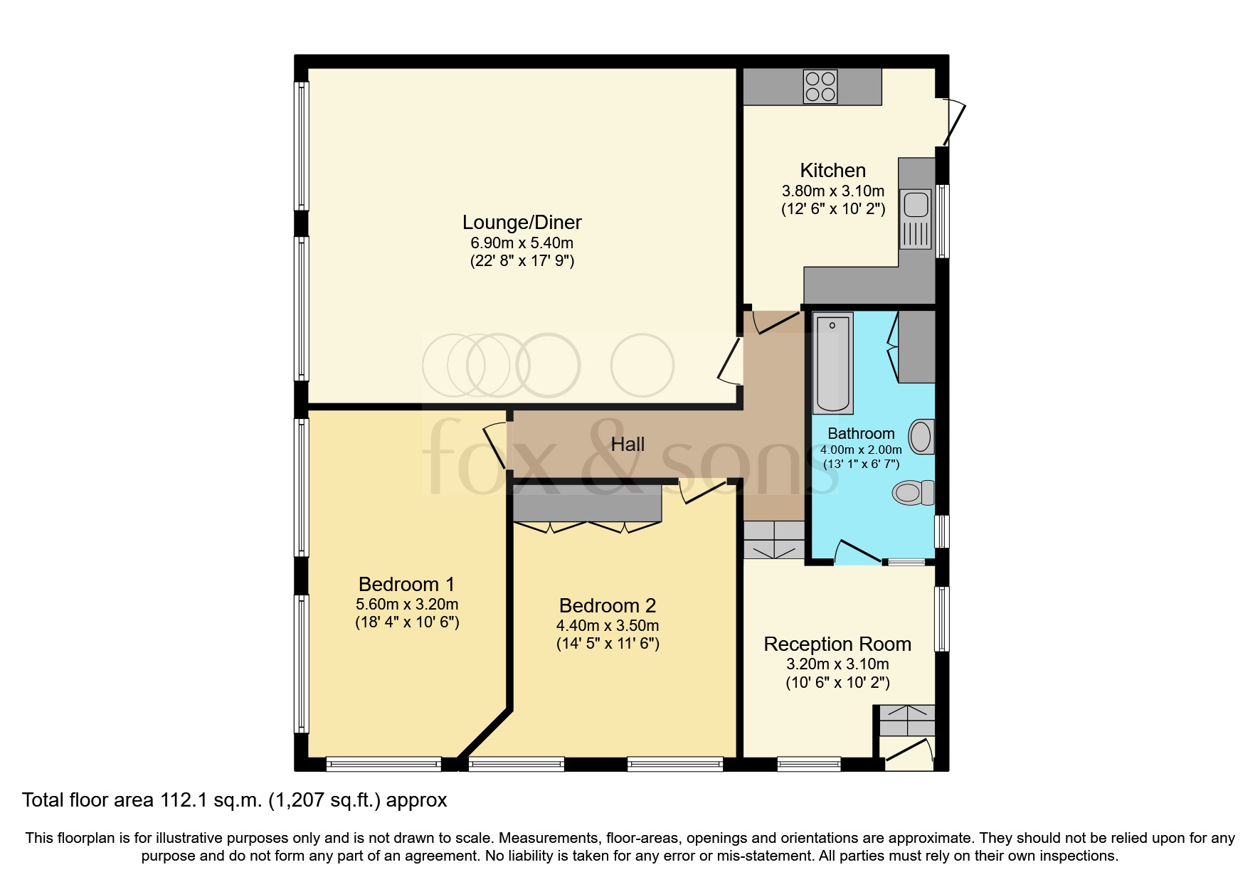 Dean Court Road, Rottingdean, Brighton BN2, 2 bedroom flat for sale