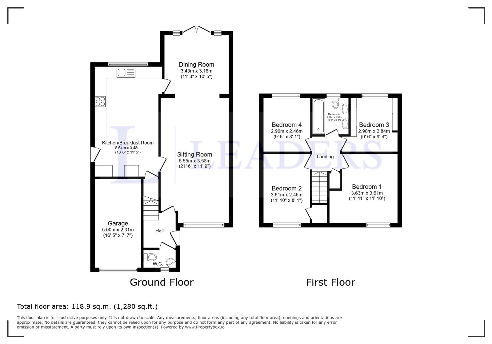 32, Buckfast Avenue, Bedfordshire floorplan