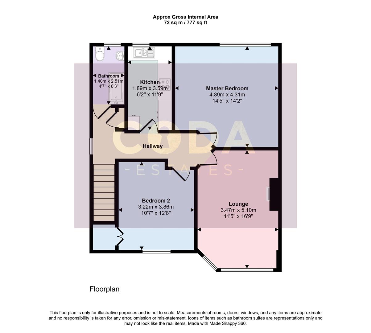 Eriska Avenue, Glasgow floorplan