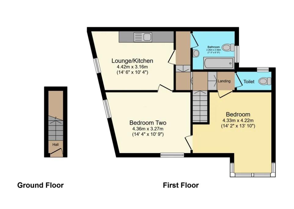 1, Clarendon Road, Blackpool floorplan