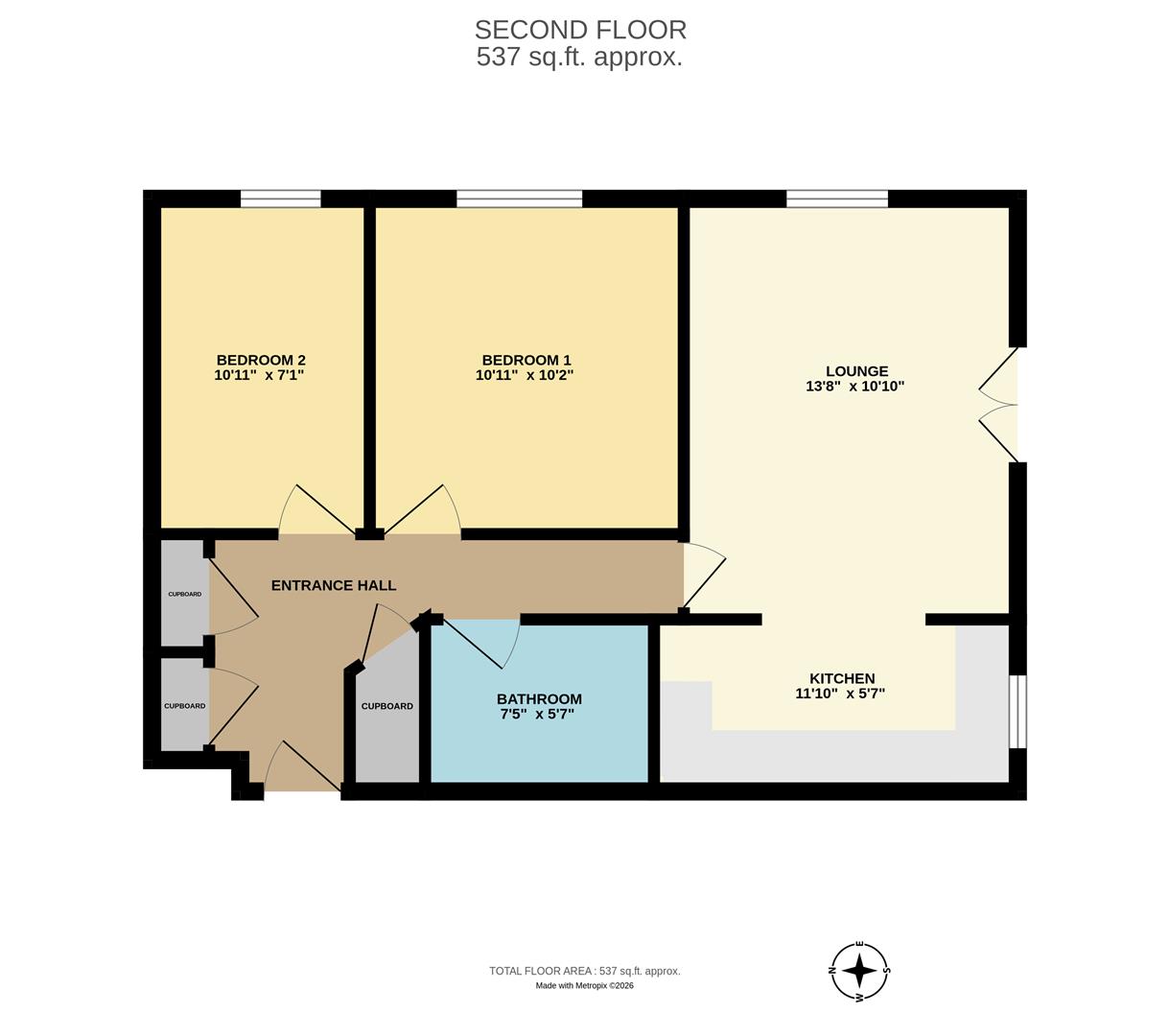 Flat 24, Spencer House, Ensign Close, Leigh-On-Sea floorplan