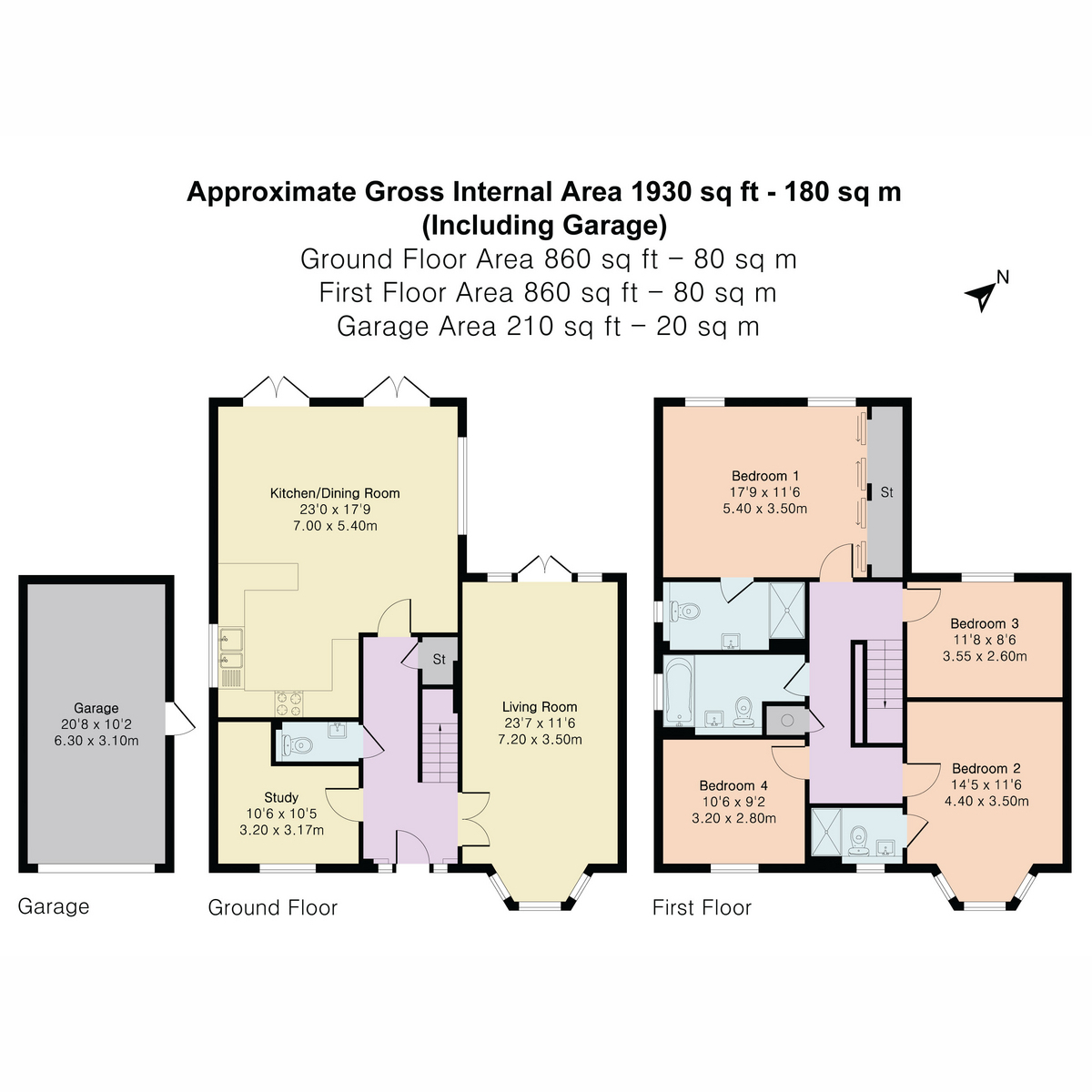 2, Norman Rise, Reading floorplan