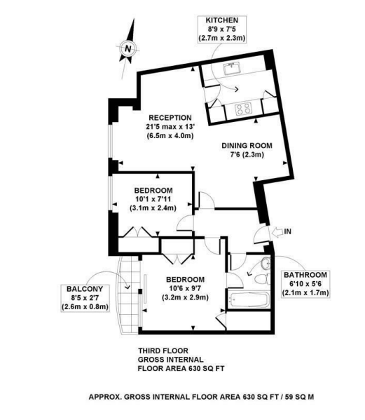 2 Bedrooms Flat to rent in Peabody Estate, Vauxhall Bridge Road, London SW1V