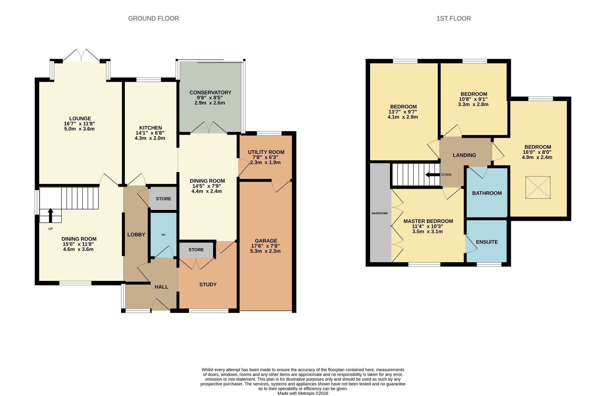 16 Rosemoor Grove, Eastleigh floorplan
