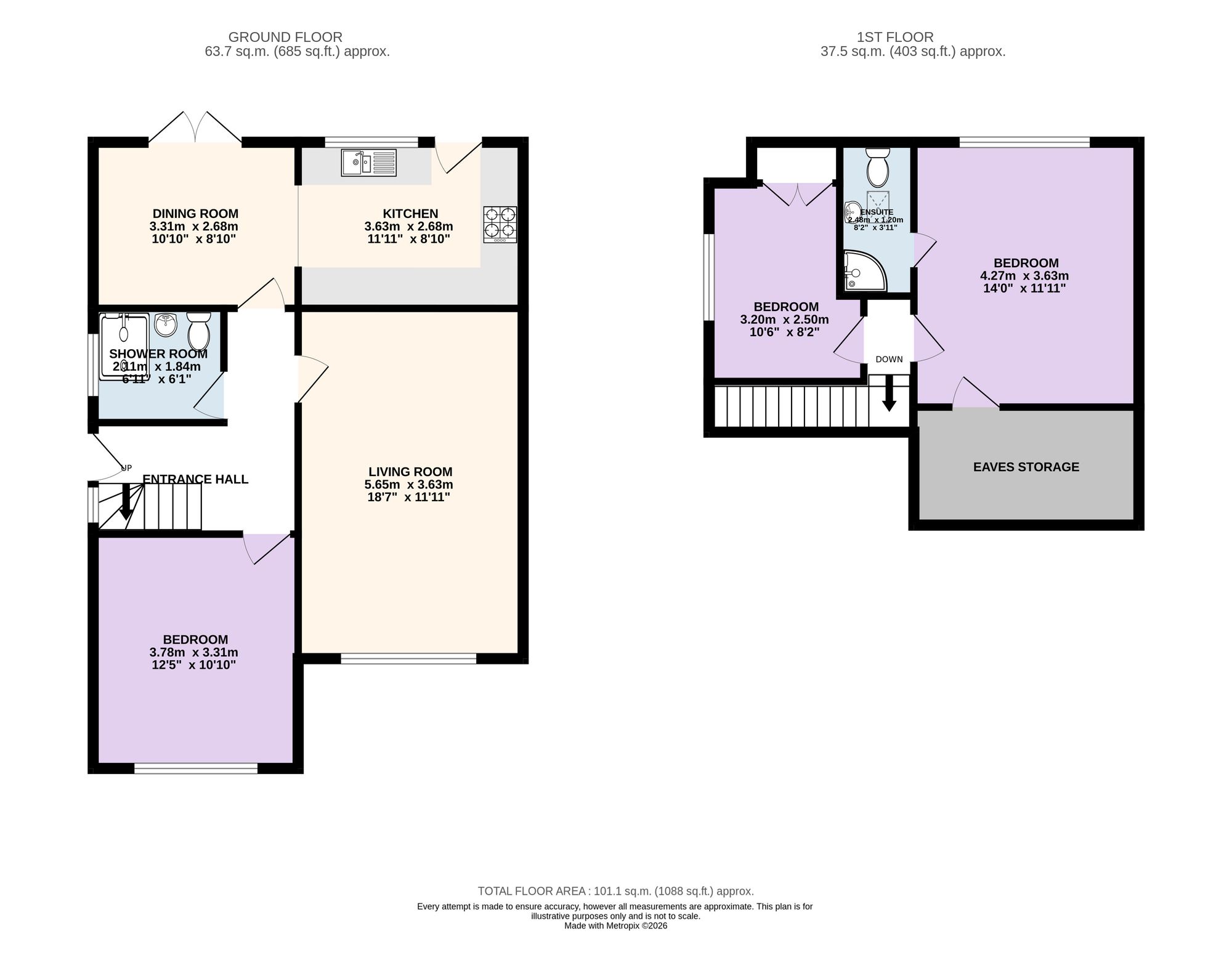 7 Ribblesdale Drive, Preston floorplan