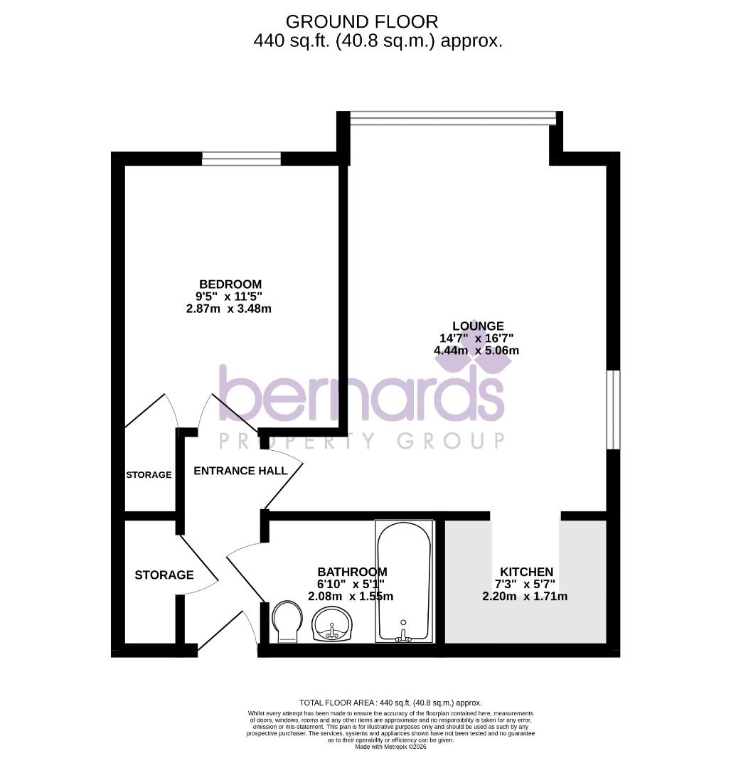 Flat 6 Oaklands, Holly Drive, Waterlooville floorplan