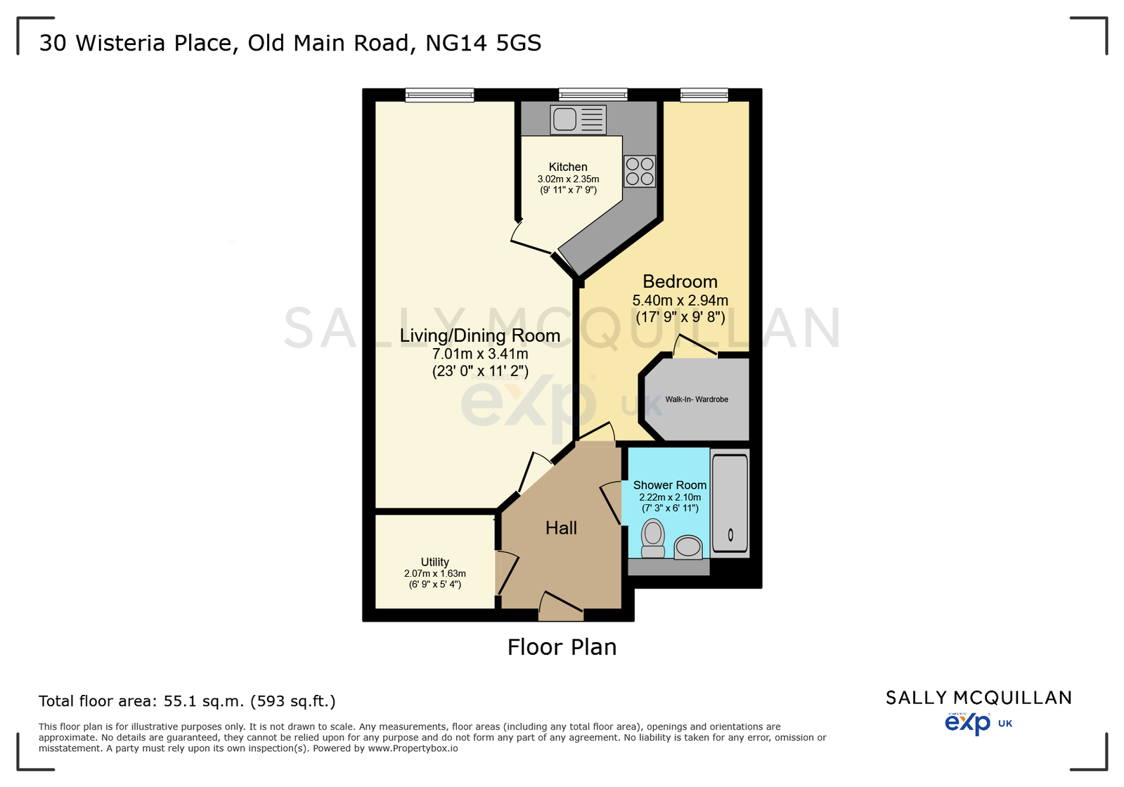 30 Wisteria Place, Old Main Road, Nottingham floorplan