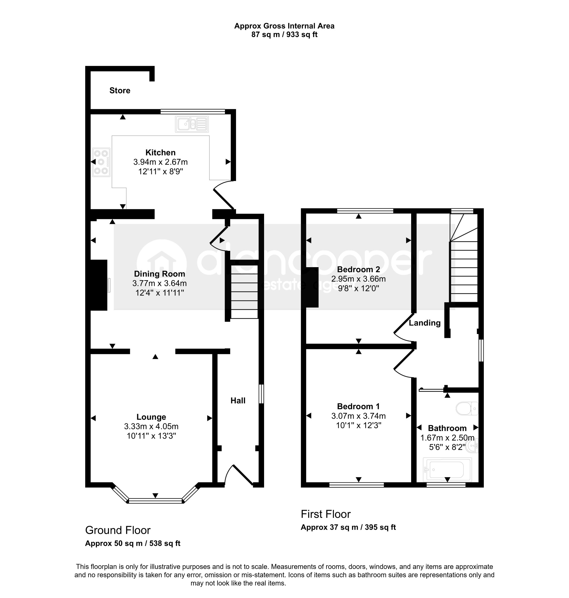 10 Bentley Road, Nuneaton, Warwickshire floorplan