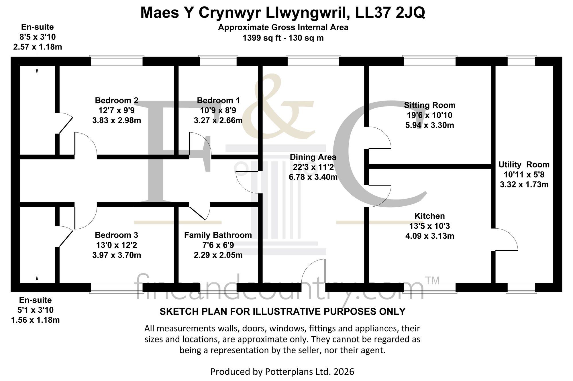 Maes Y Crynwyr, Llwyngwril floorplan