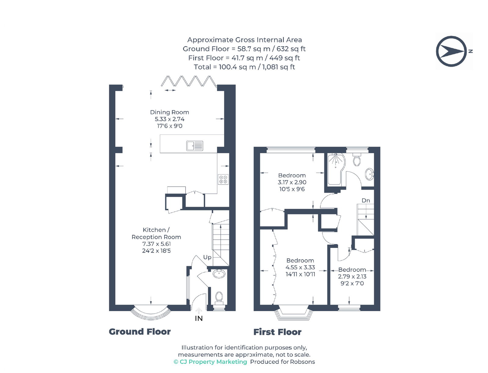 24, Cygnet Close, Northwood floorplan