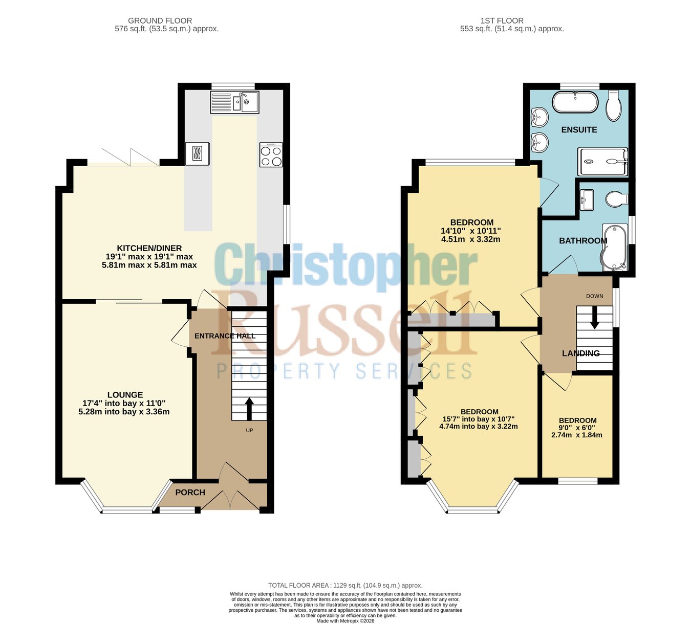13, Mereworth Drive, London floorplan