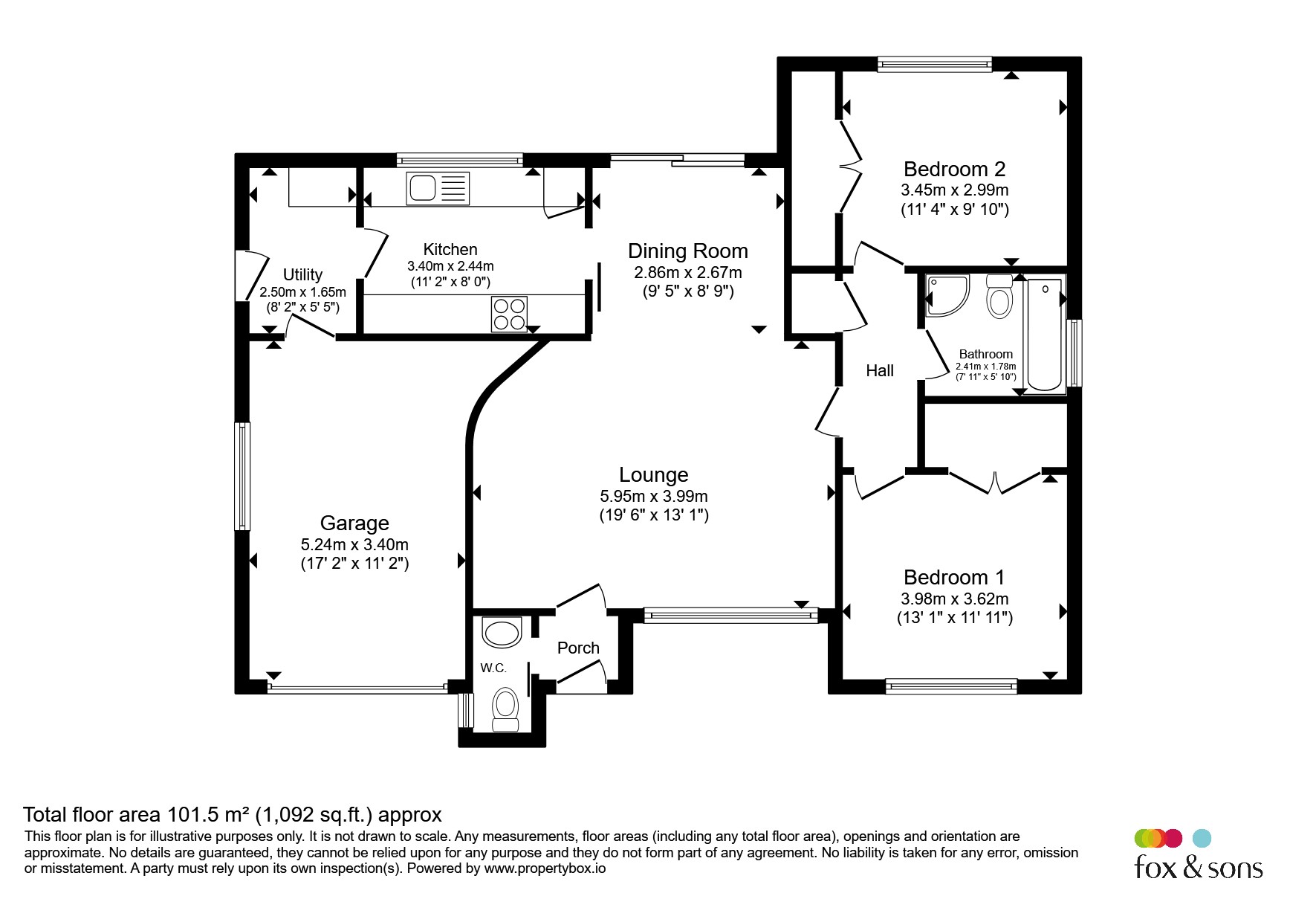 11, Ancren Close, Worthing floorplan