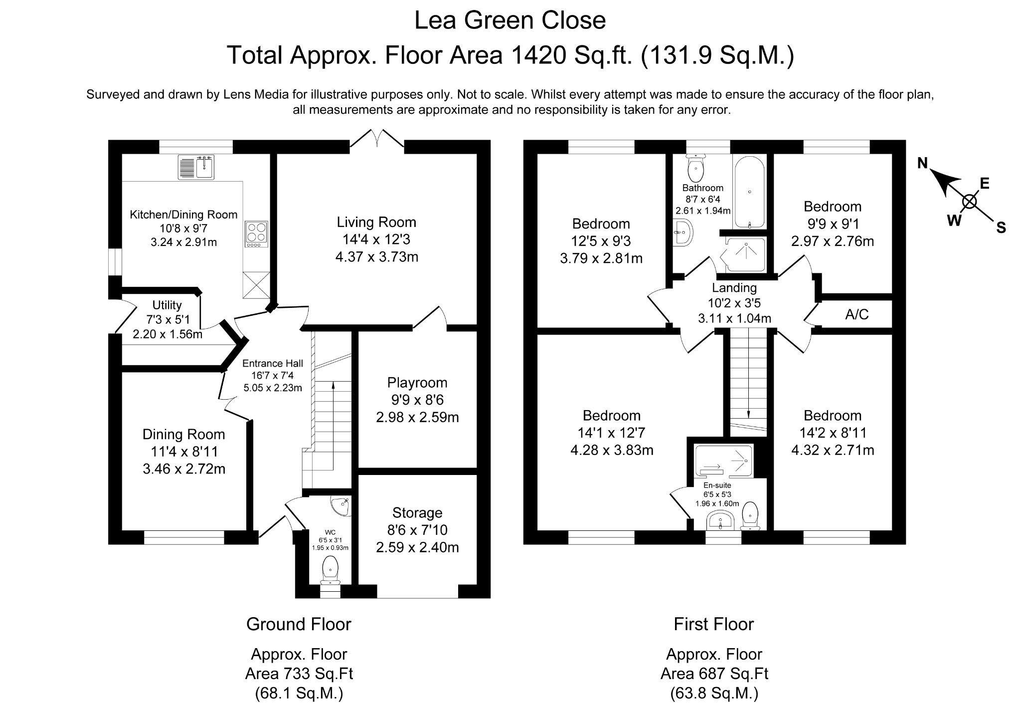 27 Lea Green Close, Lowton, Lancashire floorplan