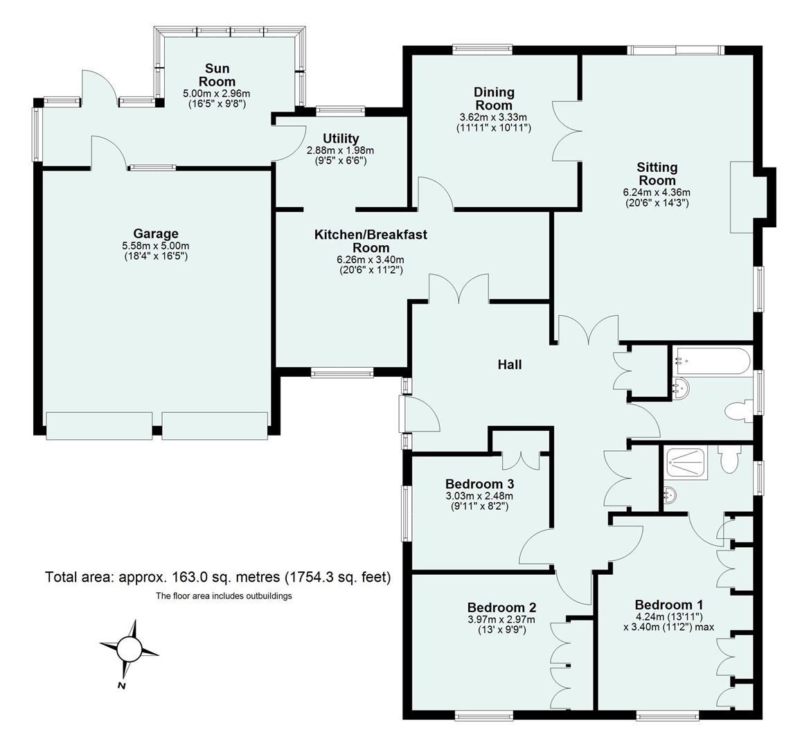 2, Bishops Rise, Cullompton floorplan