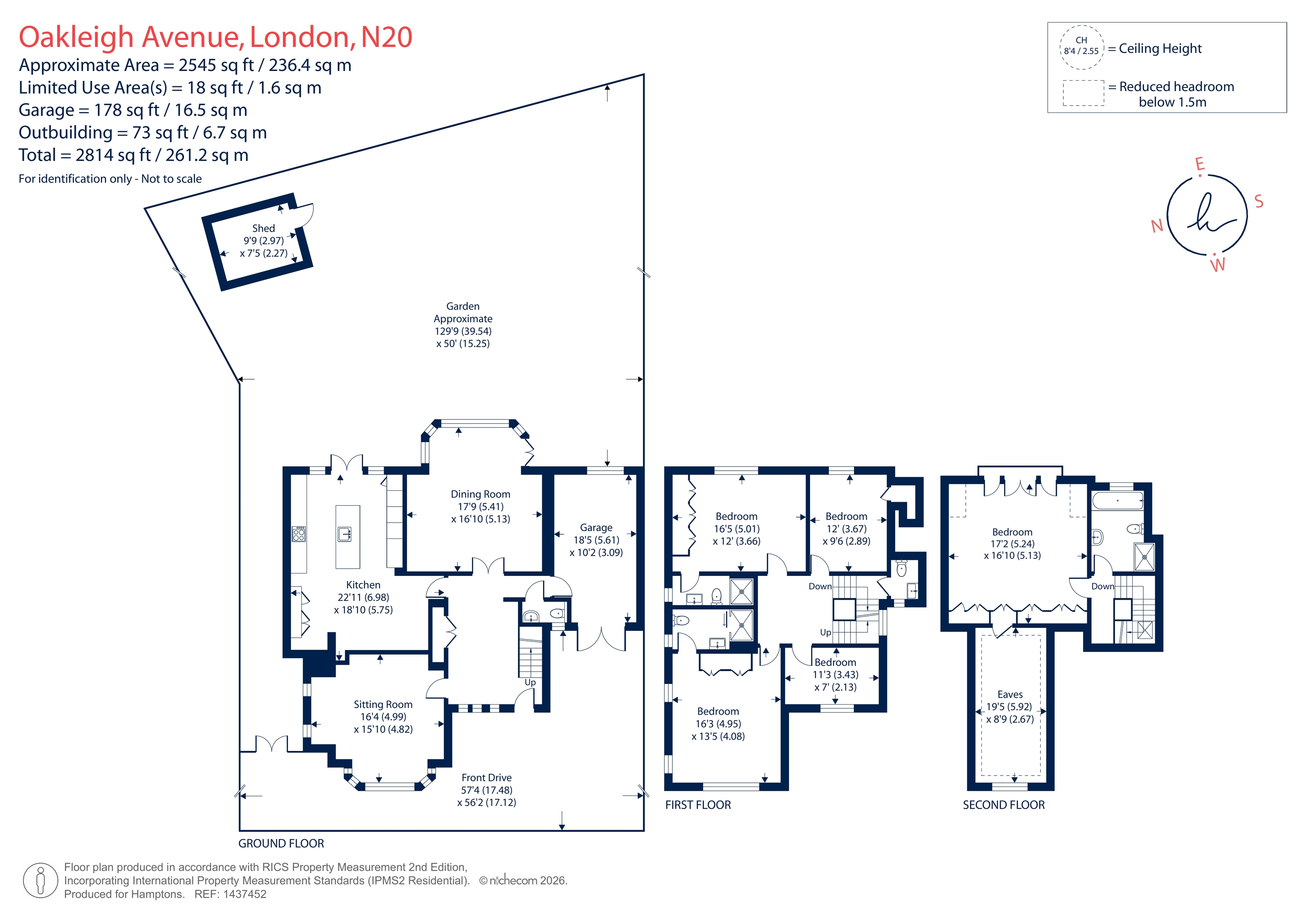 46, Oakleigh Avenue, Whetstone floorplan