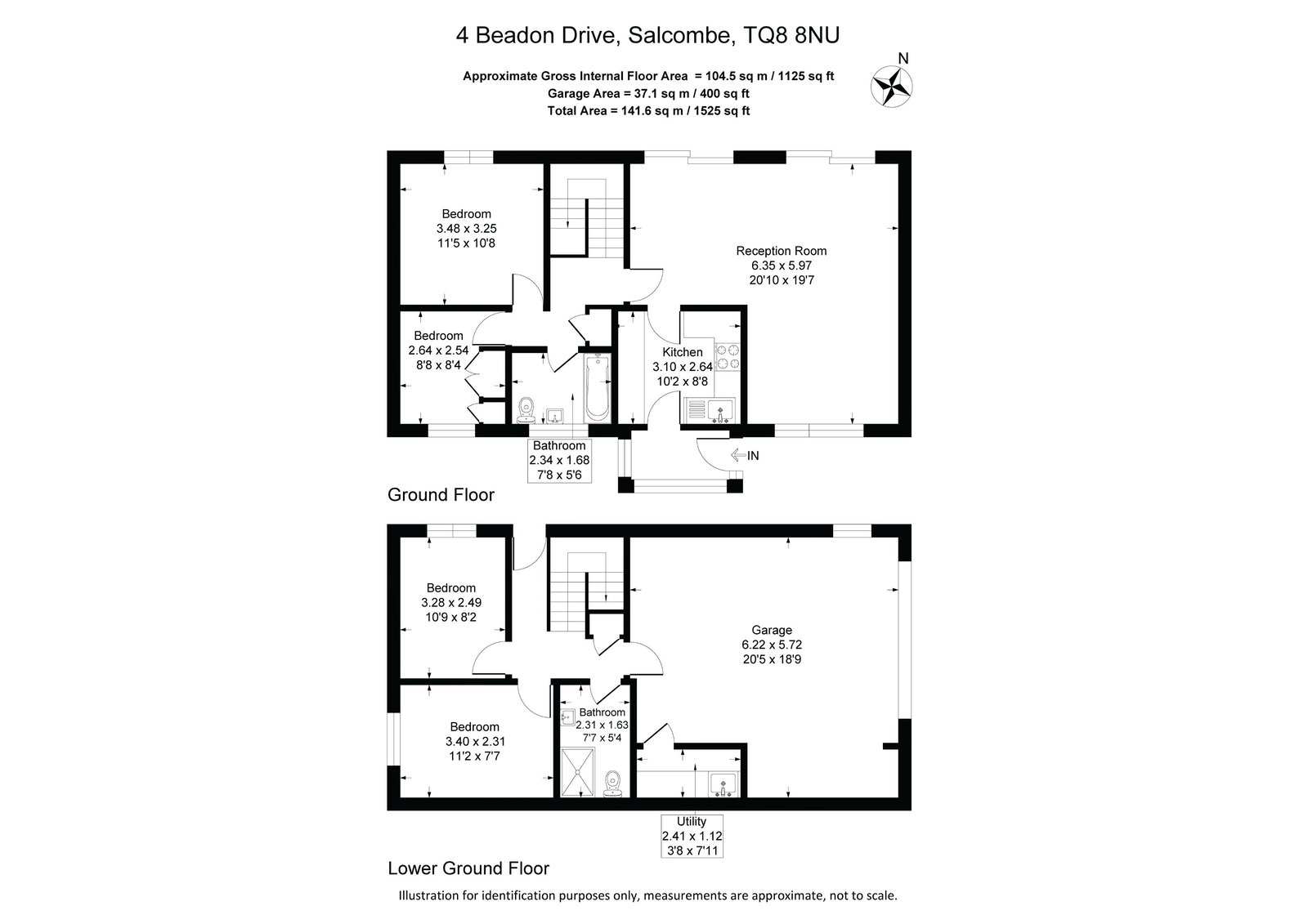 4, Beadon Drive, Salcombe floorplan