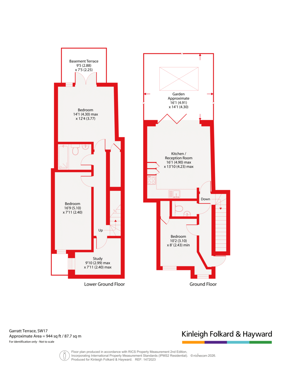 Flat A, 28, Garratt Terrace, London floorplan